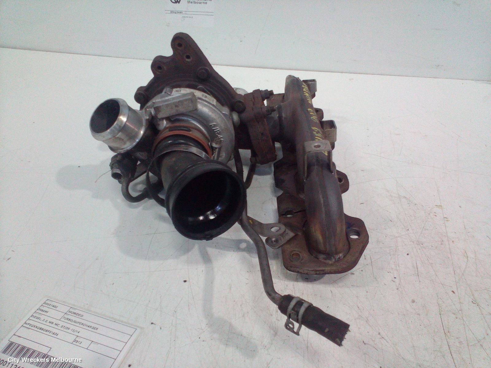 FORD MONDEO TURBO SUPERCHARGER, DIESEL, 2.0, MB-MC, 07/2009 - 12/2014
