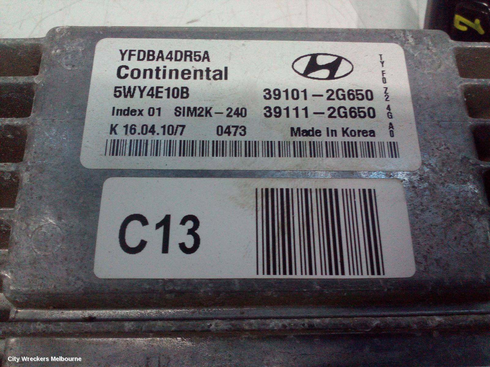 HYUNDAI I45 ECU, ENGINE ECU, 2.4, G4KJ, AUTO TM, ECU ONLY, YF, 02/2010 - 04/2014