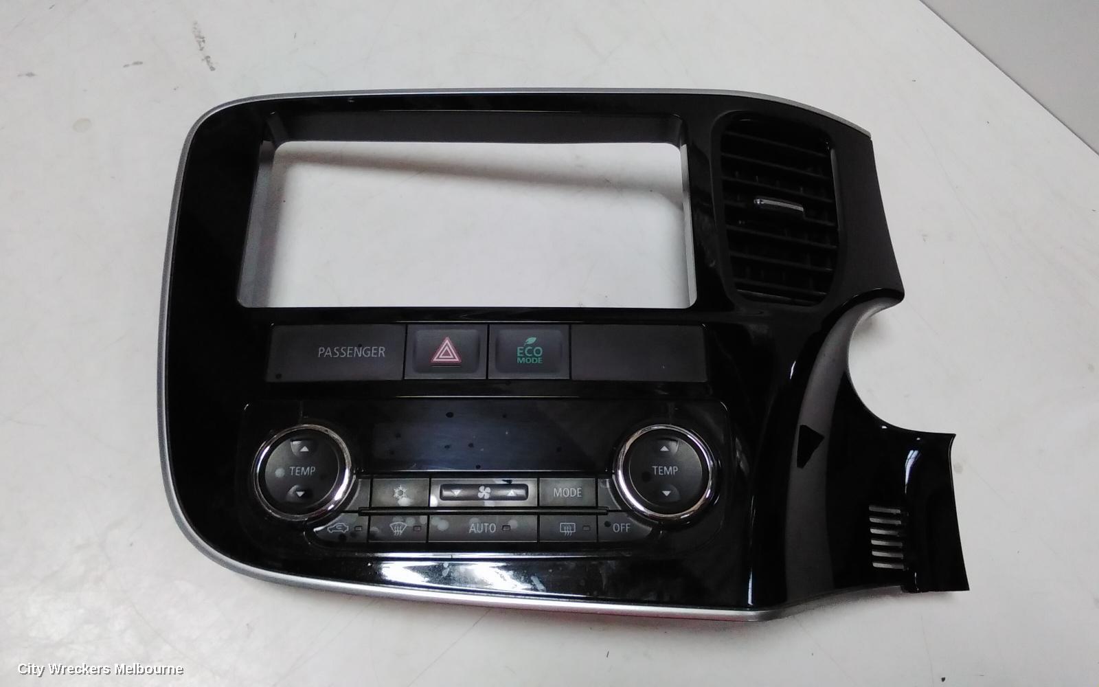 MITSUBISHI OUTLANDER HEATER/AC CONTROLS, DUAL ZONE CLIMATE CONTROL TYPE, ZJ-ZL, 10/2012 - 07/2021