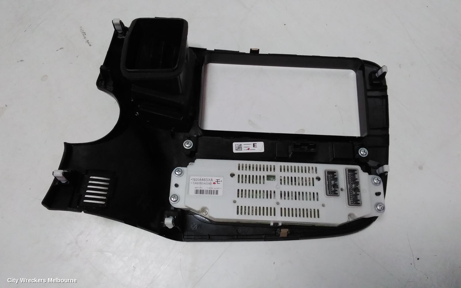 MITSUBISHI OUTLANDER HEATER/AC CONTROLS, DUAL ZONE CLIMATE CONTROL TYPE, ZJ-ZL, 10/2012 - 07/2021