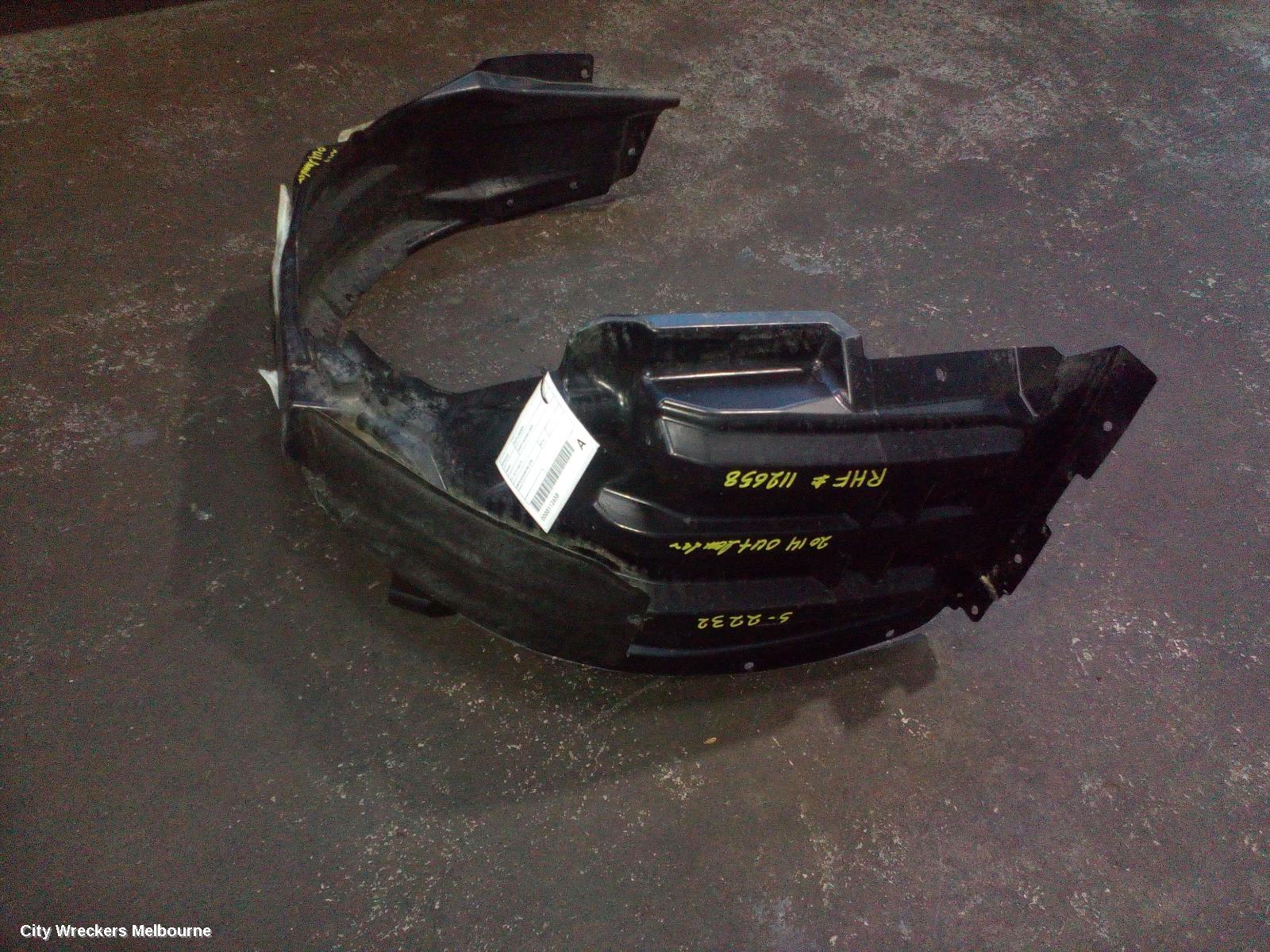 MITSUBISHI OUTLANDER RIGHT GUARD LINER, ZJ-ZL, 10/2013 - 07/2021