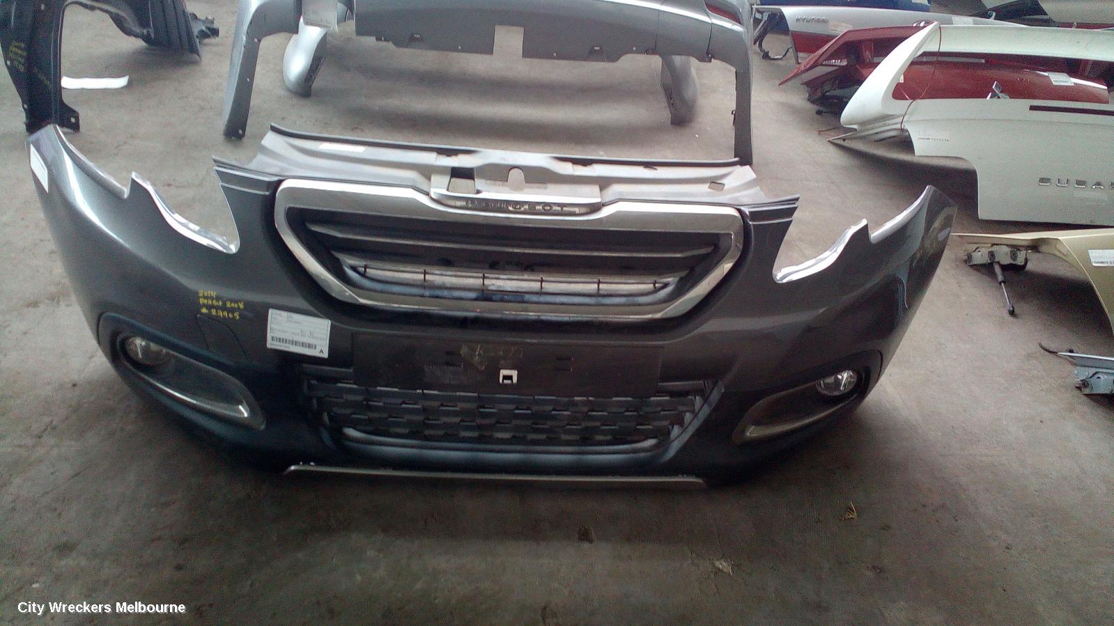 PEUGEOT 2008 FRONT BUMPER, A94, BUMPER BAR (ASSY), NON PARK SENSOR, 10/2013 - 12/2016