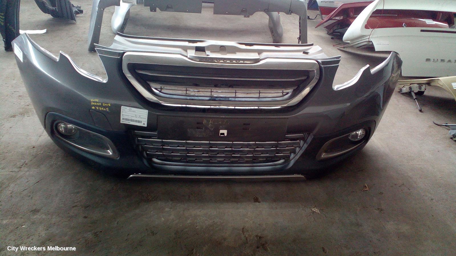 PEUGEOT 2008 FRONT BUMPER, A94, BUMPER BAR (ASSY), NON PARK SENSOR, 10/2013 - 12/2016