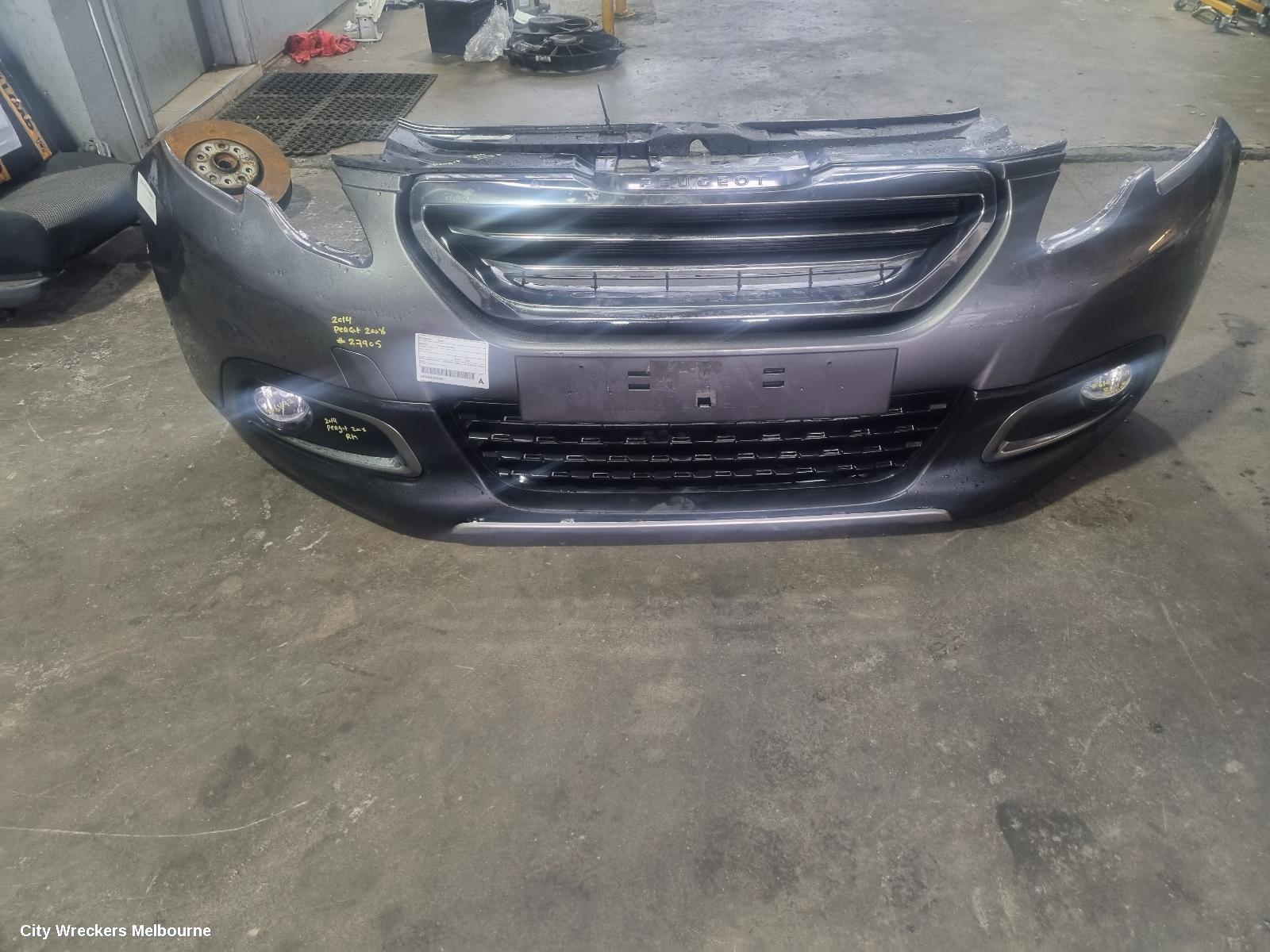 PEUGEOT 2008 FRONT BUMPER, A94, BUMPER BAR (ASSY), NON PARK SENSOR, 10/2013 - 12/2016