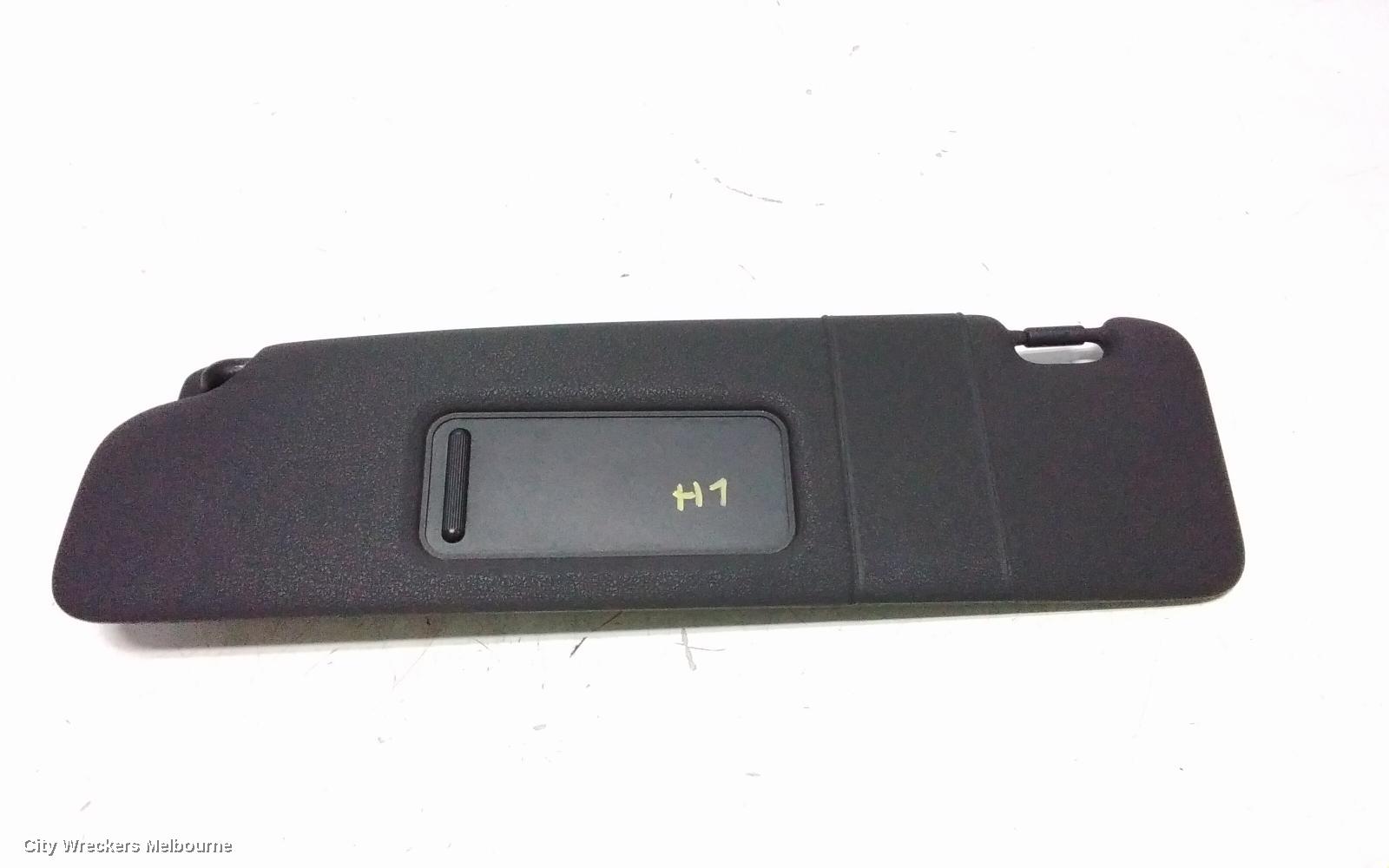 VOLKSWAGEN GOLF SUNVISOR, GEN 6, LH SIDE, CABRIO, BLACK, 07/2011 - 01/2016