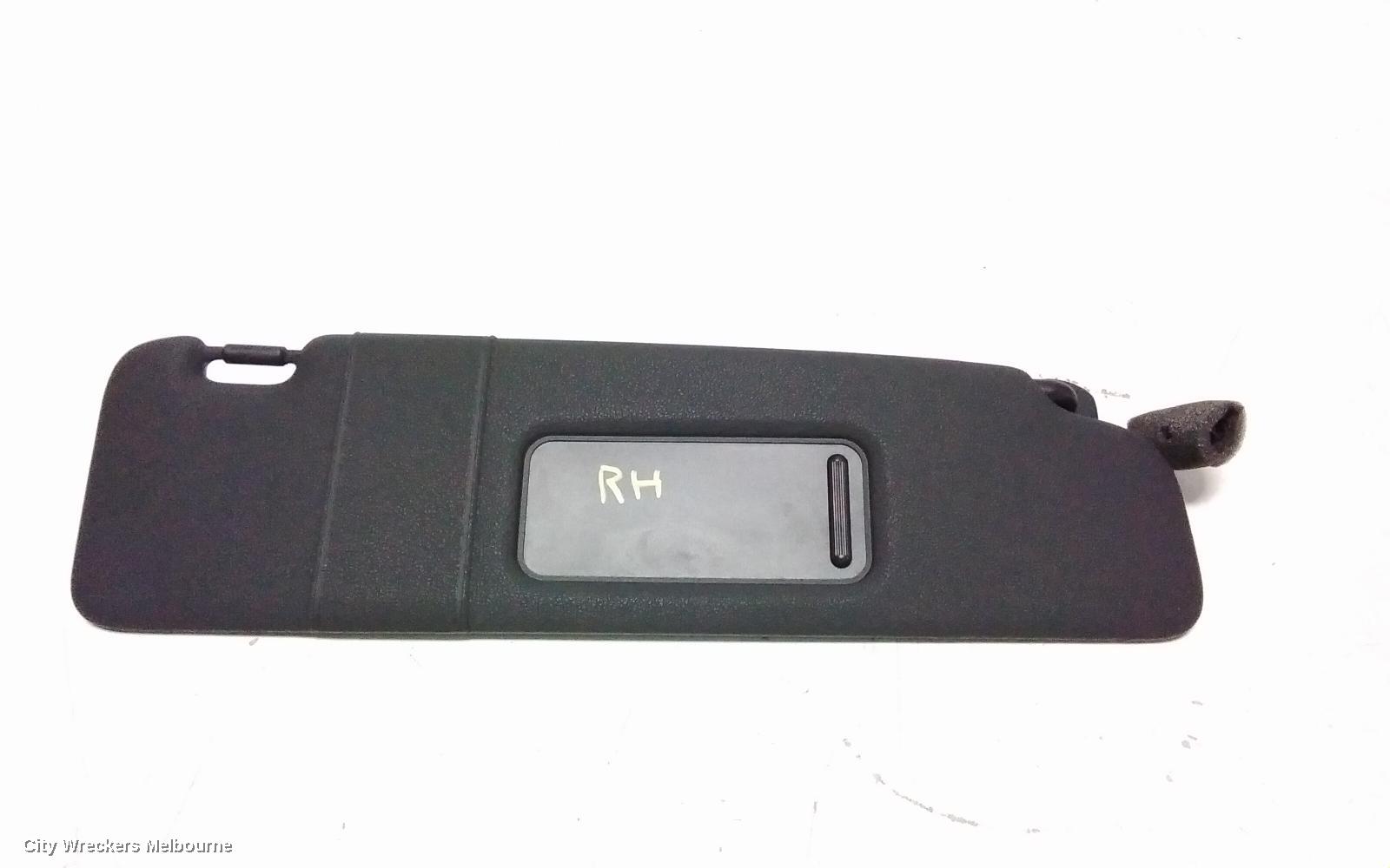 VOLKSWAGEN GOLF SUNVISOR, GEN 6, RH SIDE, CABRIO, BLACK, 07/2011 - 01/2016