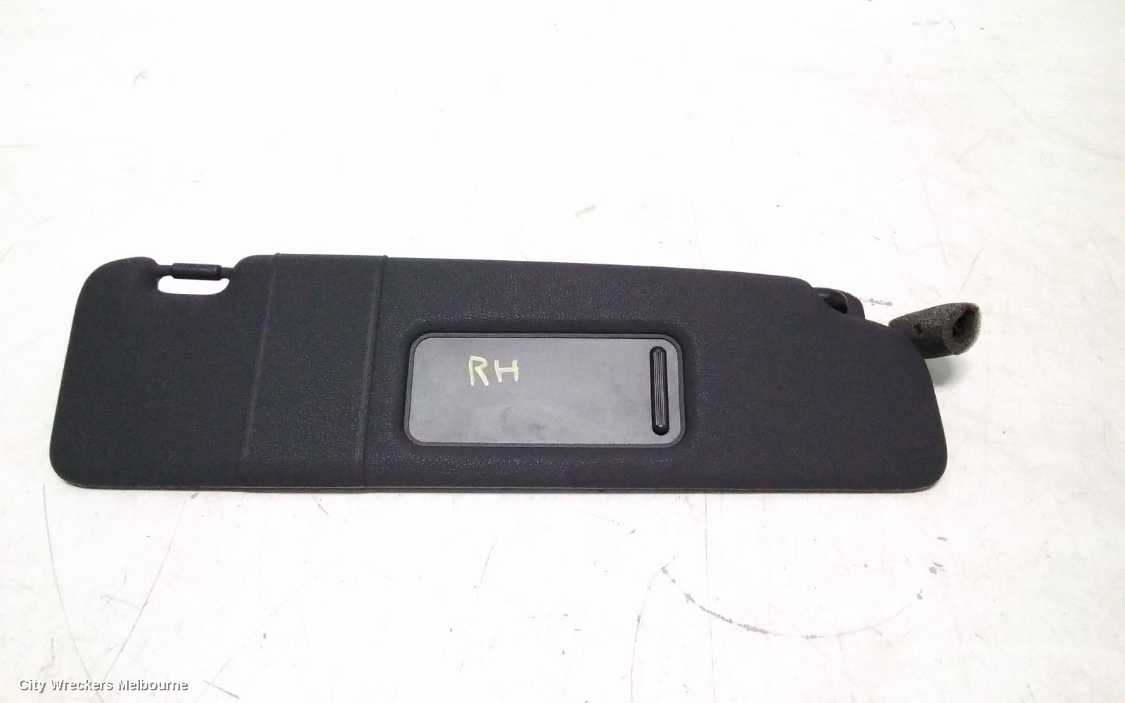 VOLKSWAGEN GOLF SUNVISOR, GEN 6, RH SIDE, CABRIO, BLACK, 07/2011 - 01/2016