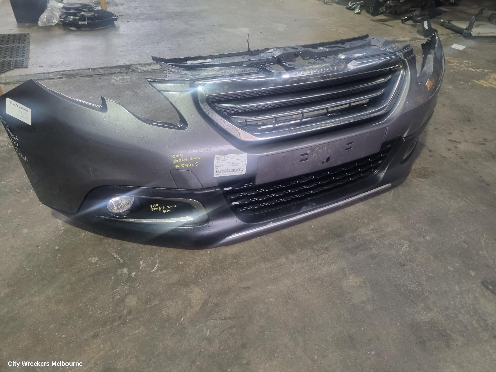 PEUGEOT 2008 FRONT BUMPER, A94, BUMPER BAR (ASSY), NON PARK SENSOR, 10/2013 - 12/2016