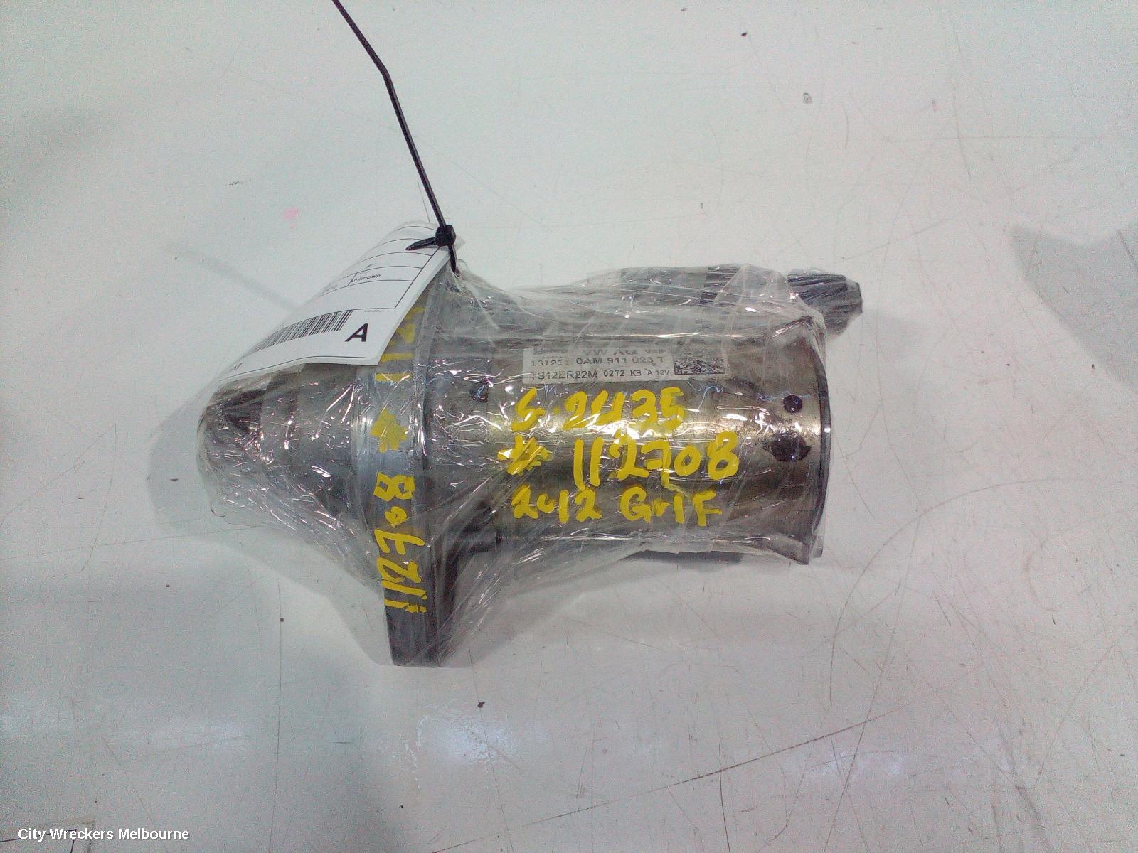VOLKSWAGEN GOLF STARTER, PETROL, 1.4, GEN 6, 10/2008 - 01/2016