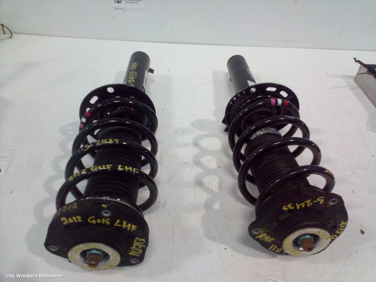 VOLKSWAGEN GOLF RIGHT FRONT STRUT, GEN 6, CABRIO, SPORTS TYPE, 07/2011 - 01/2016