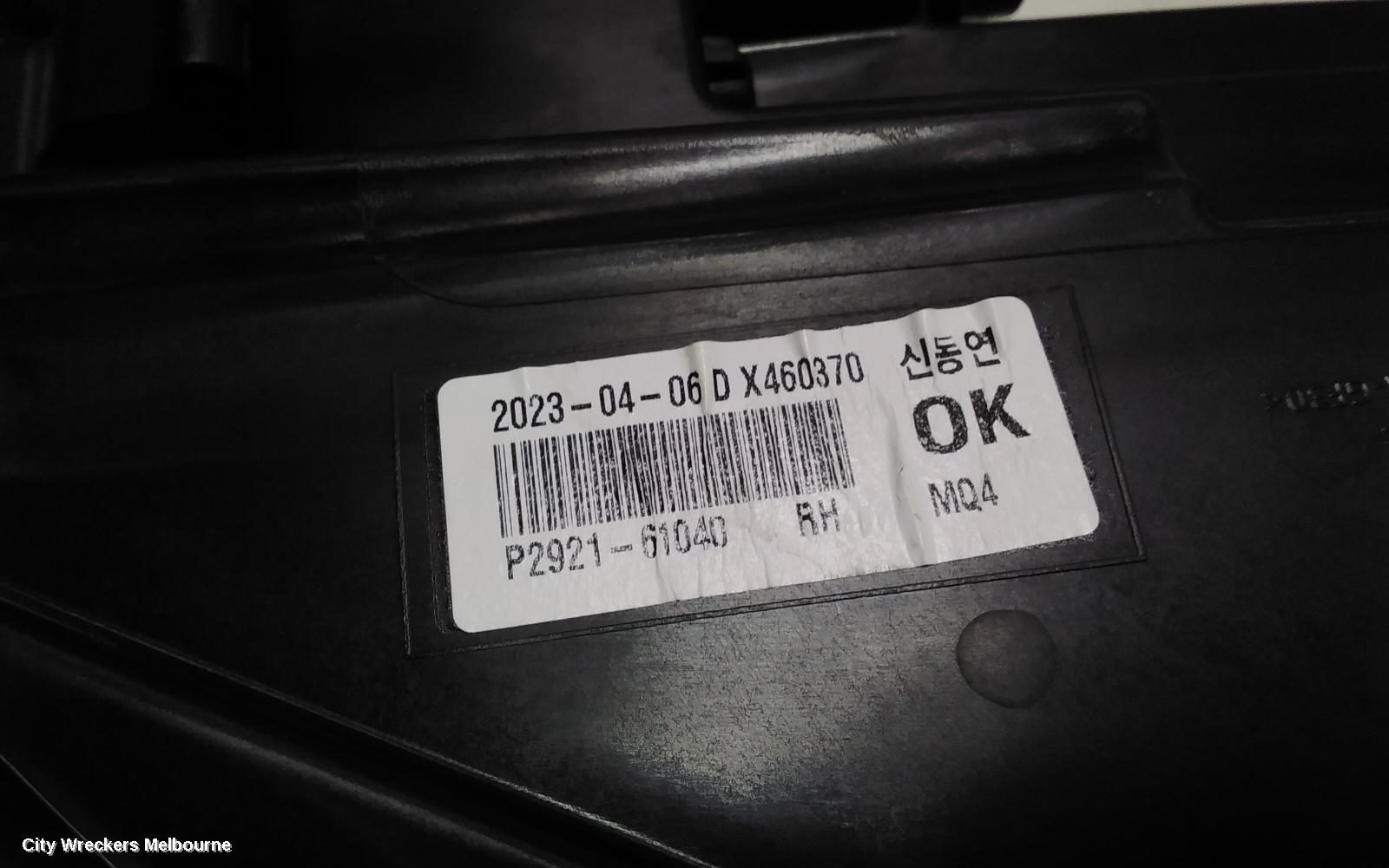 KIA SORENTO RIGHT HEADLAMP, MQ4, LED NON PROJECTOR TYPE, 02/2020 ONWARDS