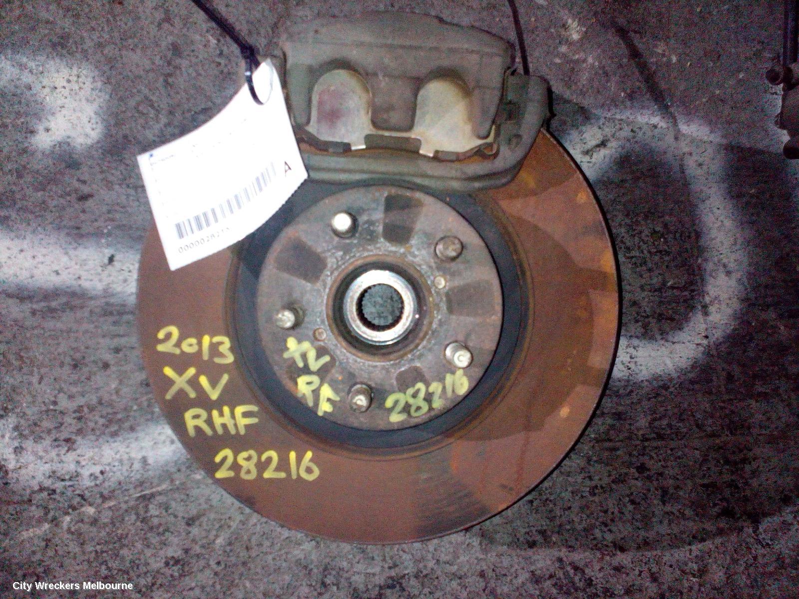 SUBARU XV RIGHT FRONT HUB ASSEMBLY, G4X, 10/2013 - 04/2017