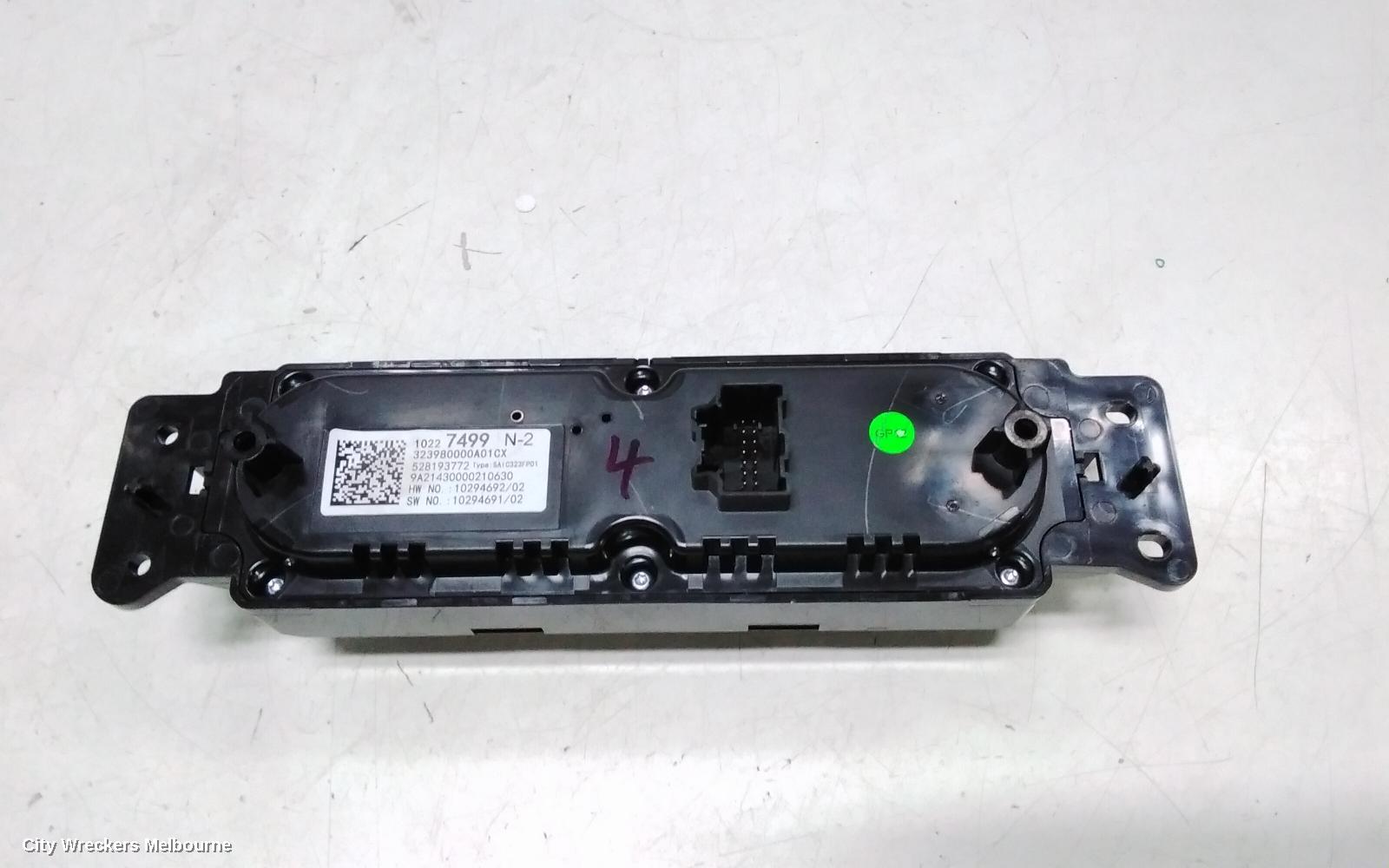 MG MG3 HEATER/AC CONTROLS, SZP1, ELECTRIC TYPE, SILVER, 07/2016 ONWARDS