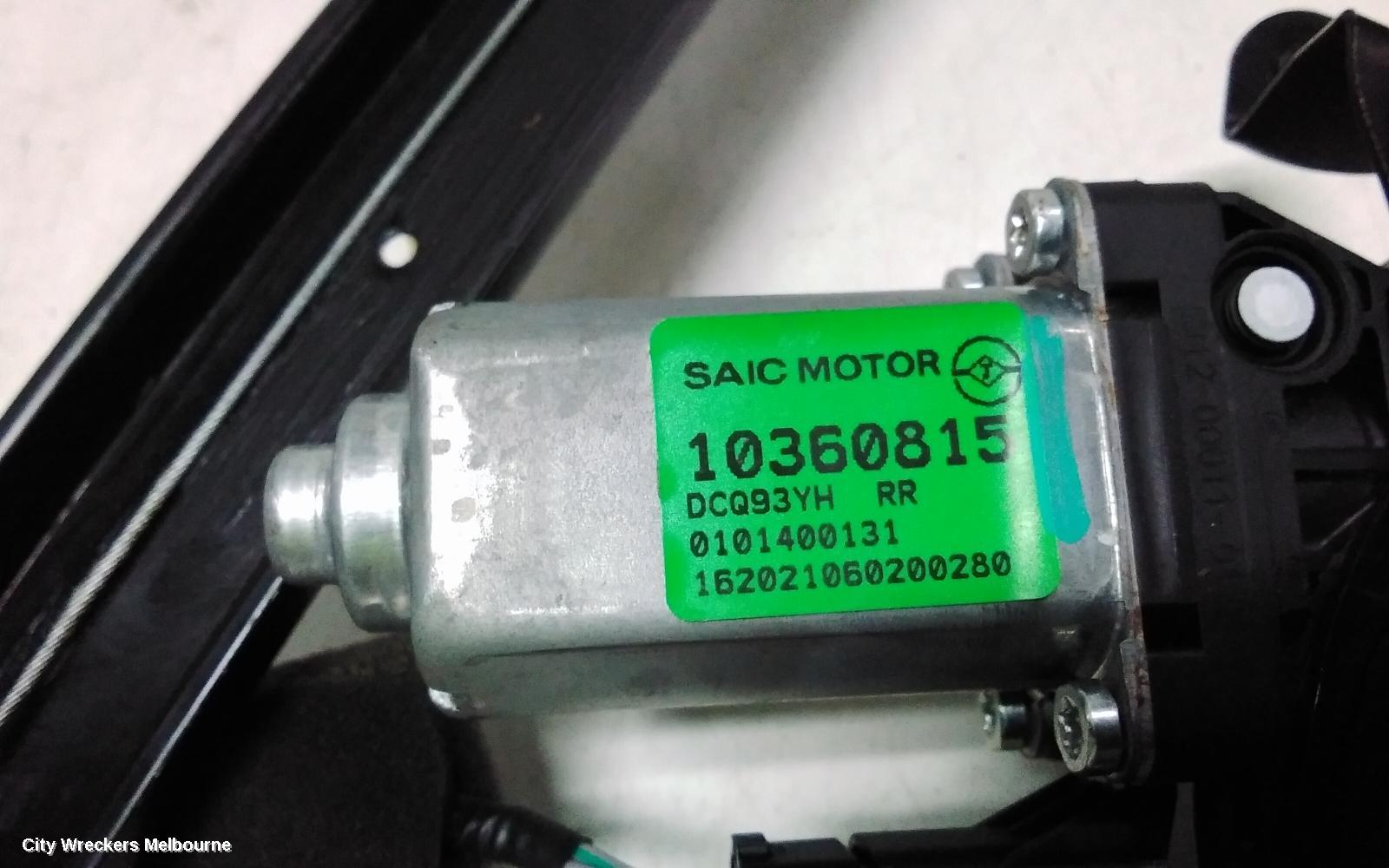 MG MG3 RIGHT REAR WND REG/MOTOR, DOOR REG ASSY (REG AND MOTOR), SZP1, 07/2016 ONWARDS