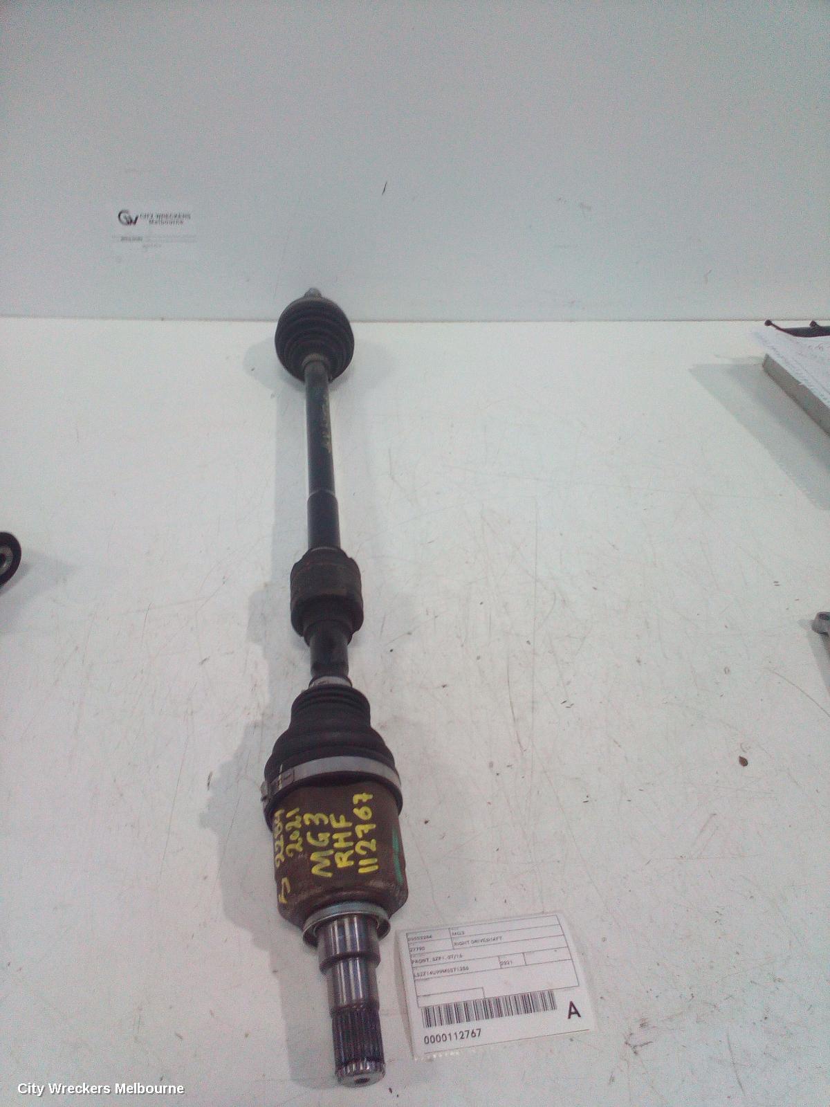 MG MG3 RIGHT DRIVESHAFT, FRONT, SZP1, 07/2016 ONWARDS