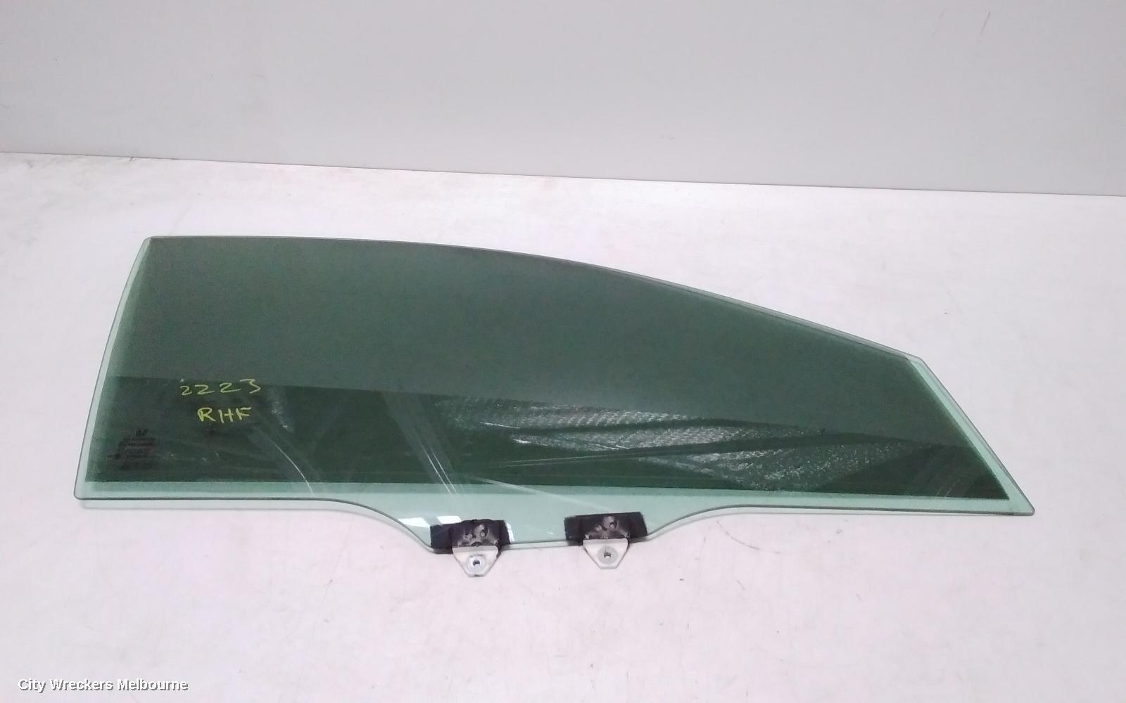HONDA ACCORD RIGHT FRONT DOOR WINDOW, 9TH GEN, 05/2013 - 08/2019