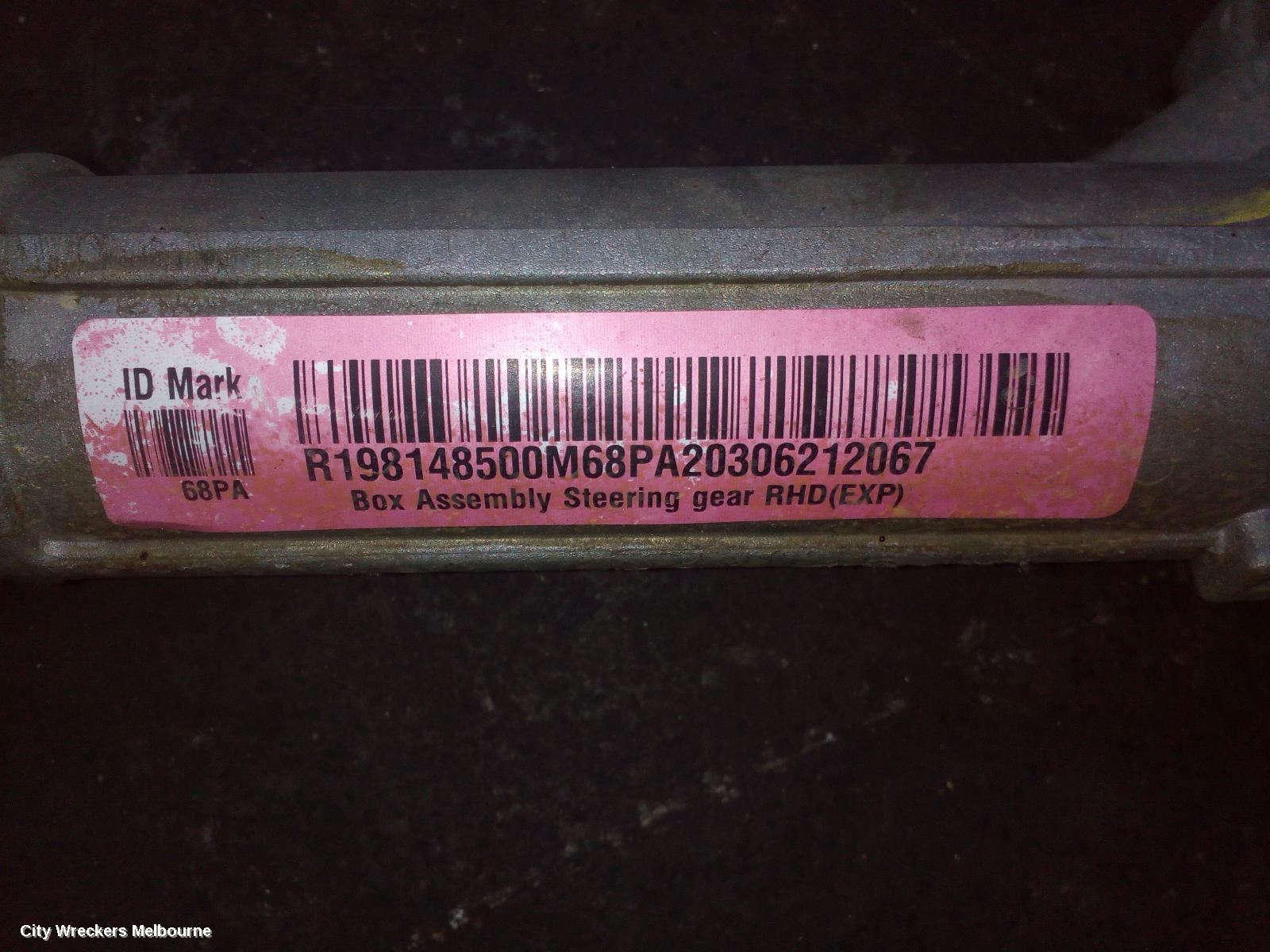 SUZUKI BALENO STEERING BOX/RACK, EW, 04/2016 - 12/2022