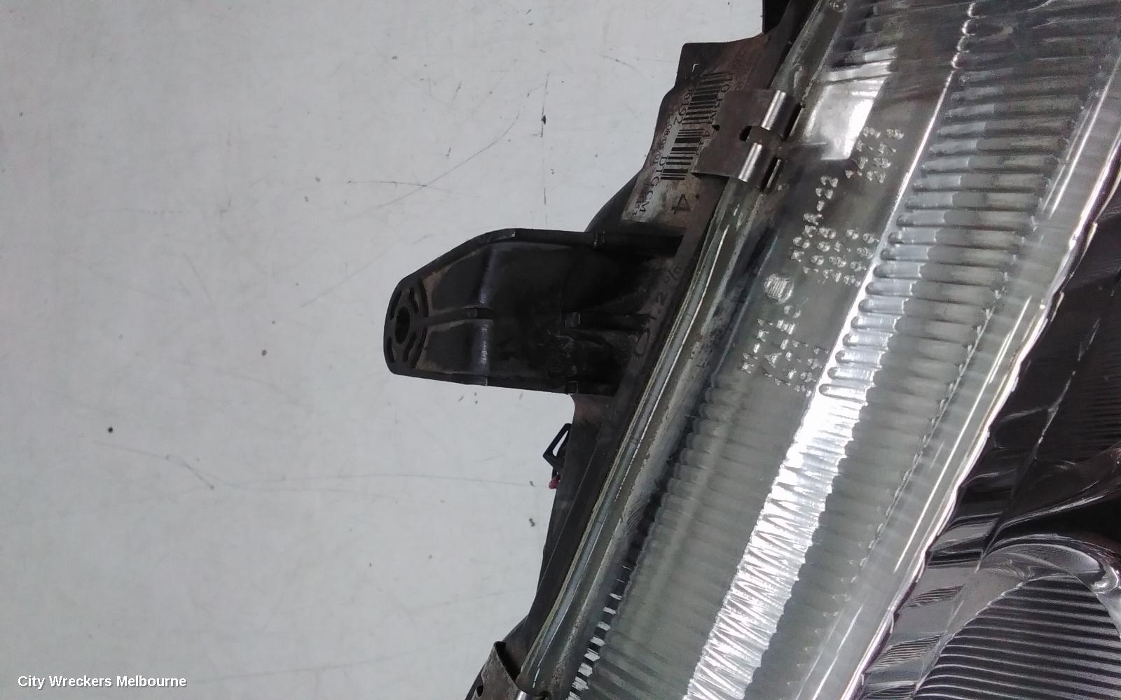 NISSAN PULSAR RIGHT HEADLAMP, N16, HATCH, SEPARATE H/LAMP + C/LIGHT, 06/2001 - 07/2003