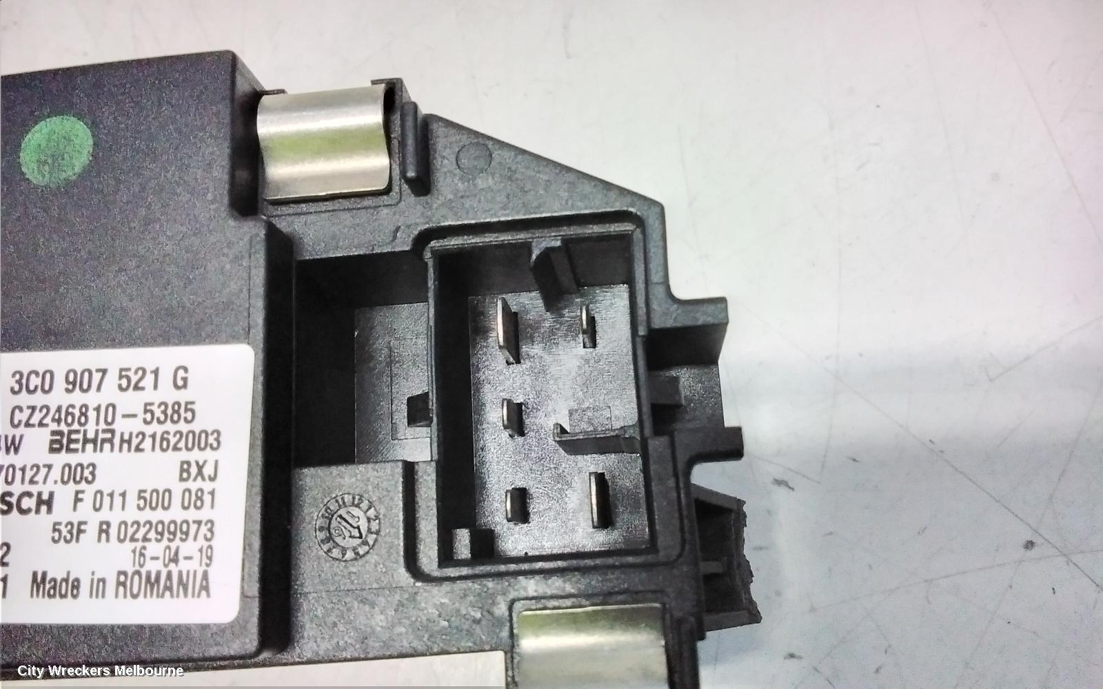 AUDI Q7 FAN SPEED RESISTOR, 4L, P/N 3C0907521F/3C0907521G, 09/2006 - 08/2015