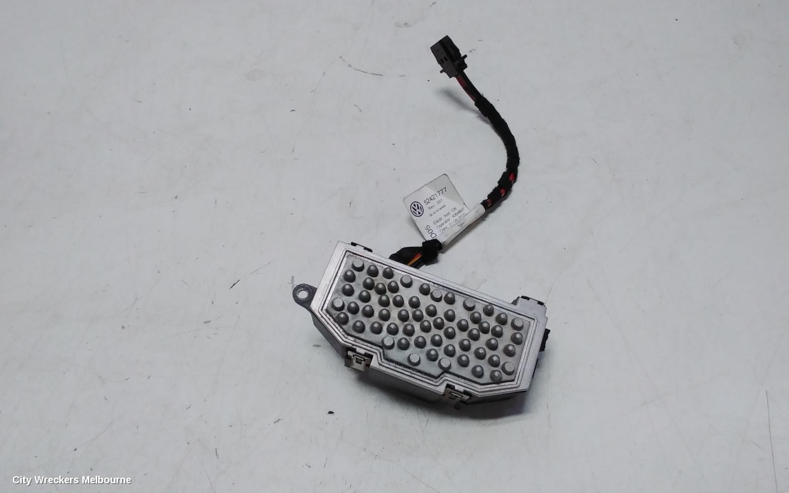 AUDI Q7 FAN SPEED RESISTOR, 4L, P/N 3C0907521F/3C0907521G, 09/2006 - 08/2015