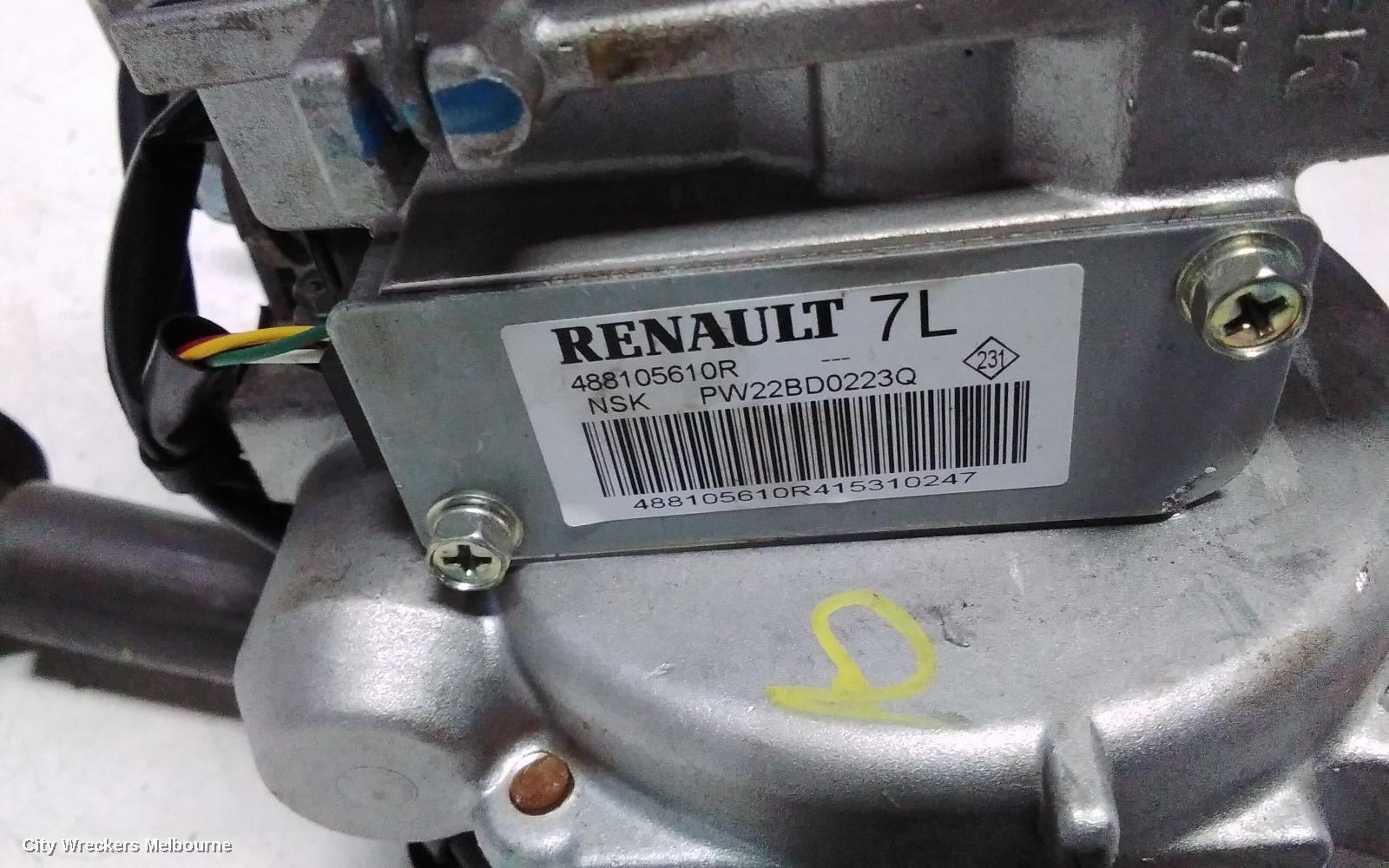 RENAULT MEGANE STEERING COLUMN, X32/X95, 09/2010 - 05/2016