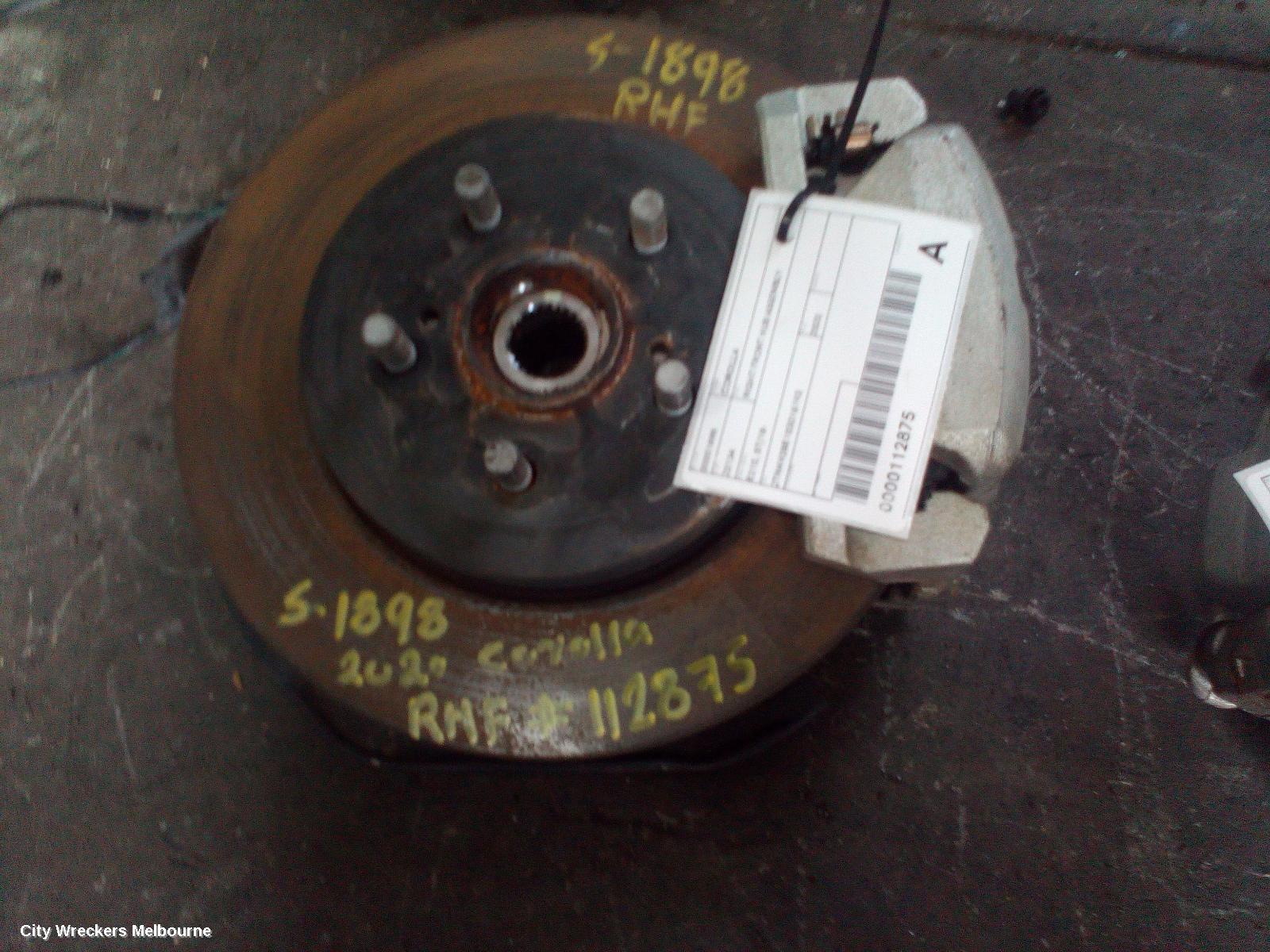 TOYOTA COROLLA RIGHT FRONT HUB ASSEMBLY, E210, 07/2018 ONWARDS