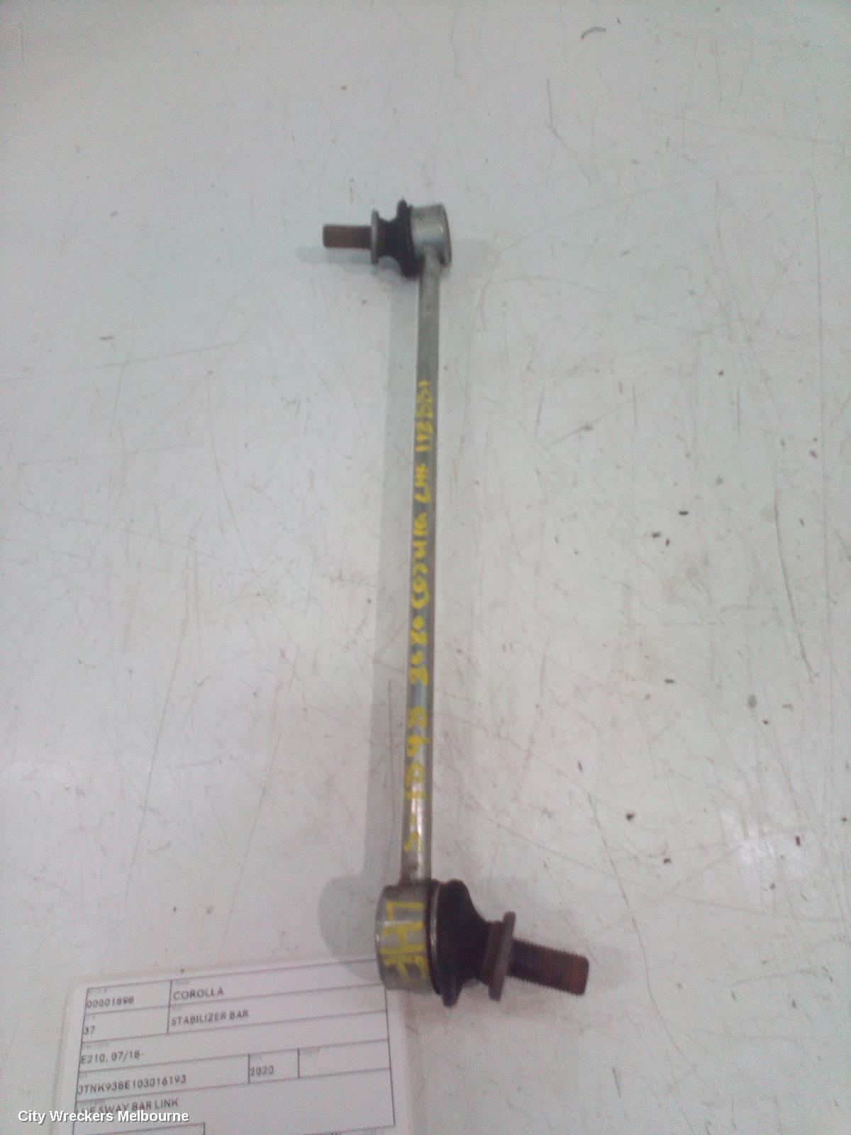 TOYOTA COROLLA STABILISER BAR, E210, 07/2018 ONWARDS