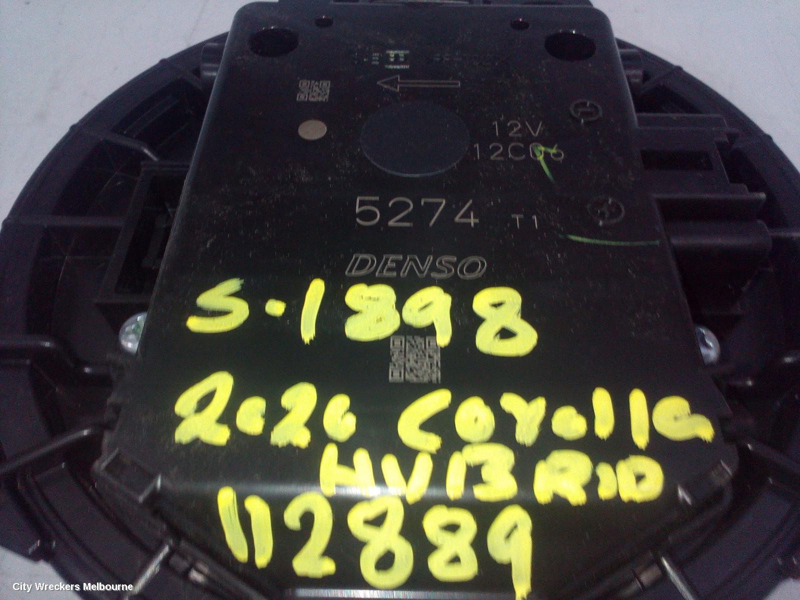 TOYOTA COROLLA HEATER FAN MOTOR, E210, 07/2018 ONWARDS