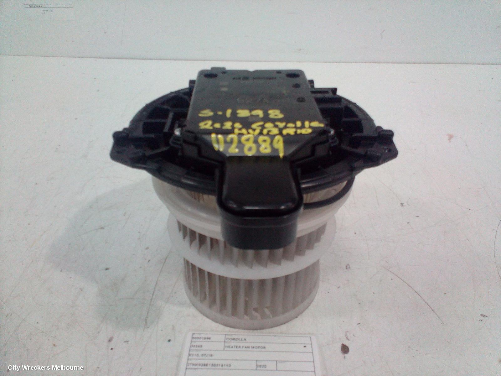 TOYOTA COROLLA HEATER FAN MOTOR, E210, 07/2018 ONWARDS