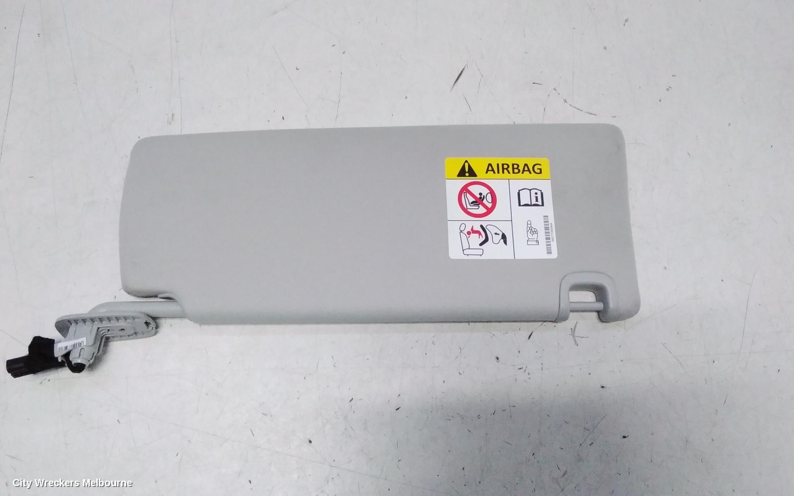 JEEP CHEROKEE SUNVISOR, KL, LH SIDE, 02/2014 - 11/2022
