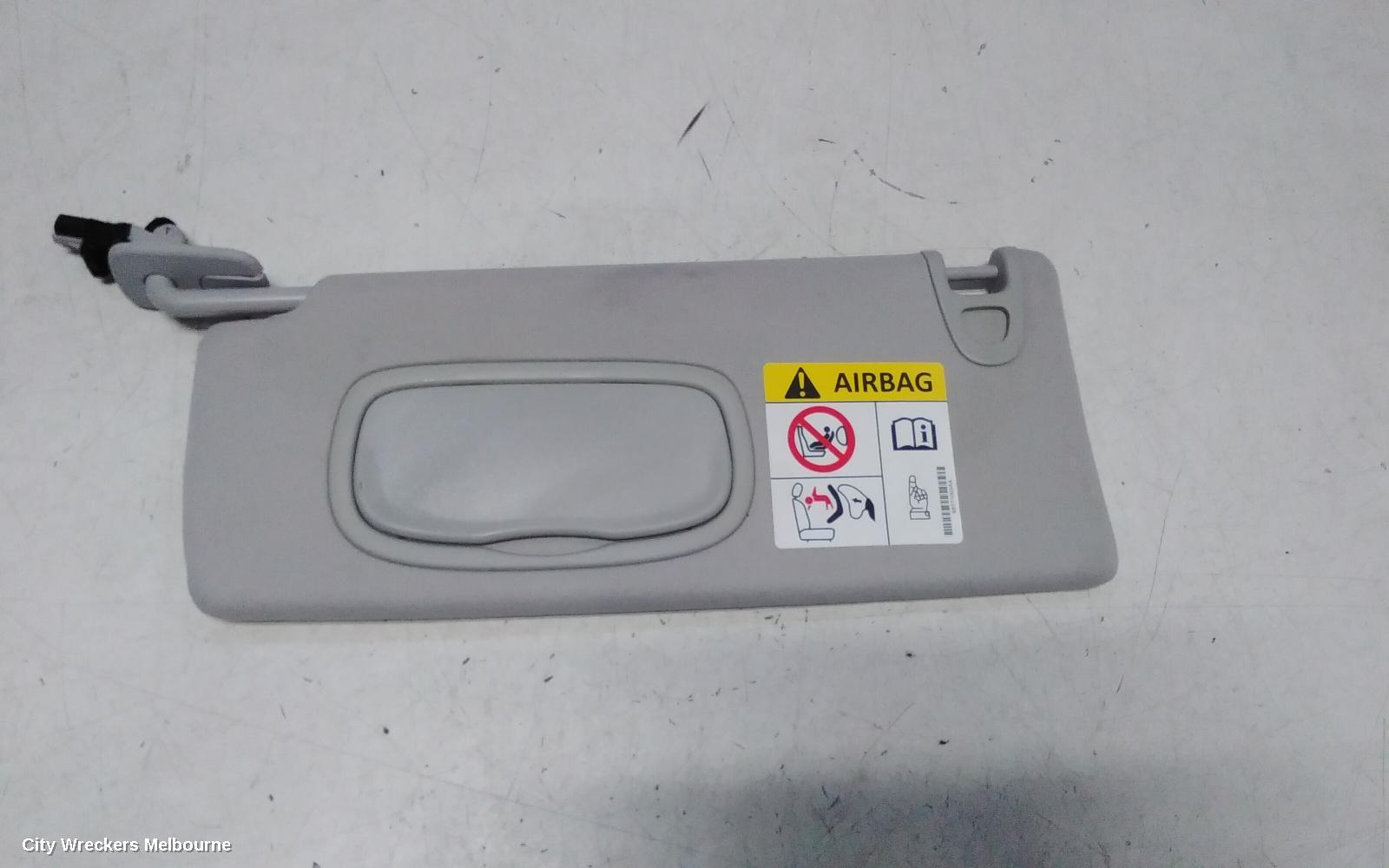 JEEP CHEROKEE SUNVISOR, KL, LH SIDE, 02/2014 - 11/2022