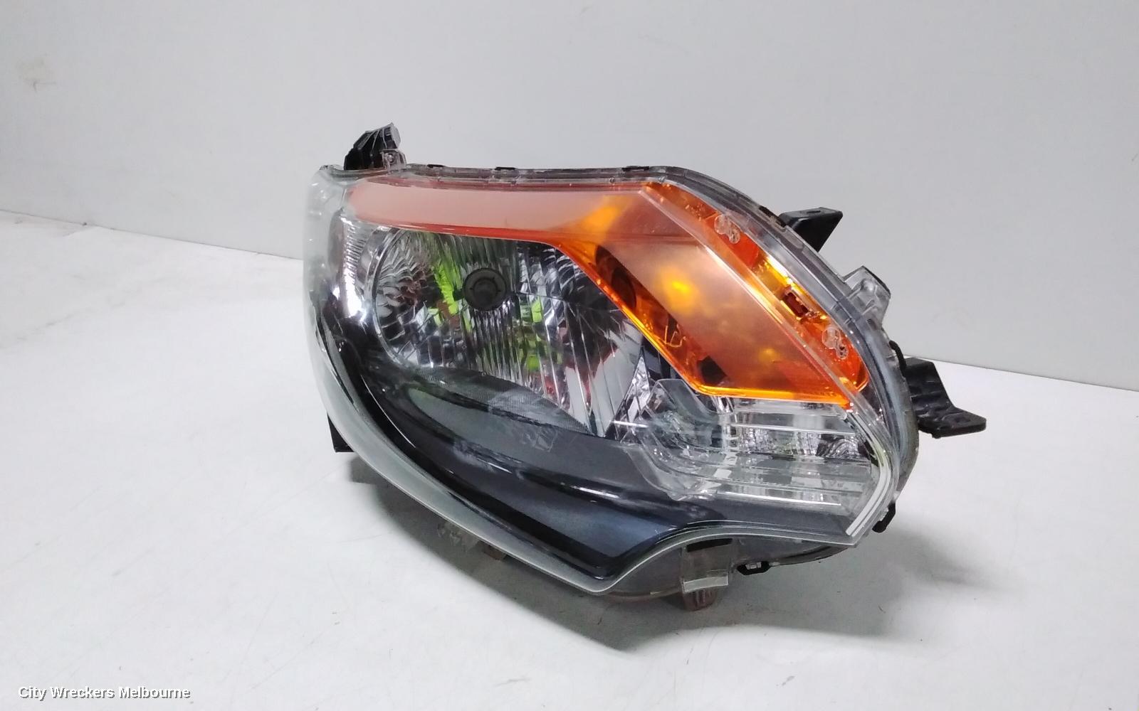 MITSUBISHI TRITON RIGHT HEADLAMP, MQ, HALOGEN TYPE, CLEAR INSERT, 03/2015 - 10/2018