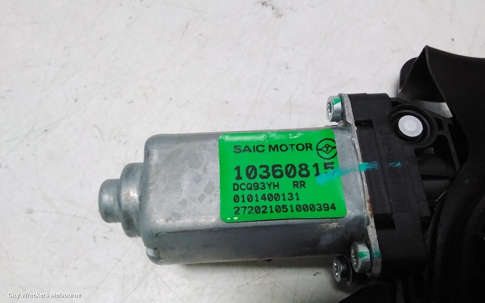 MG MG3 RIGHT REAR WND REG/MOTOR, DOOR REG ASSY (REG AND MOTOR), SZP1, 07/2016 ONWARDS