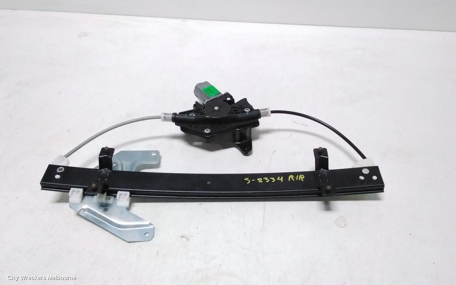 MG MG3 RIGHT REAR WND REG/MOTOR, DOOR REG ASSY (REG AND MOTOR), SZP1, 07/2016 ONWARDS