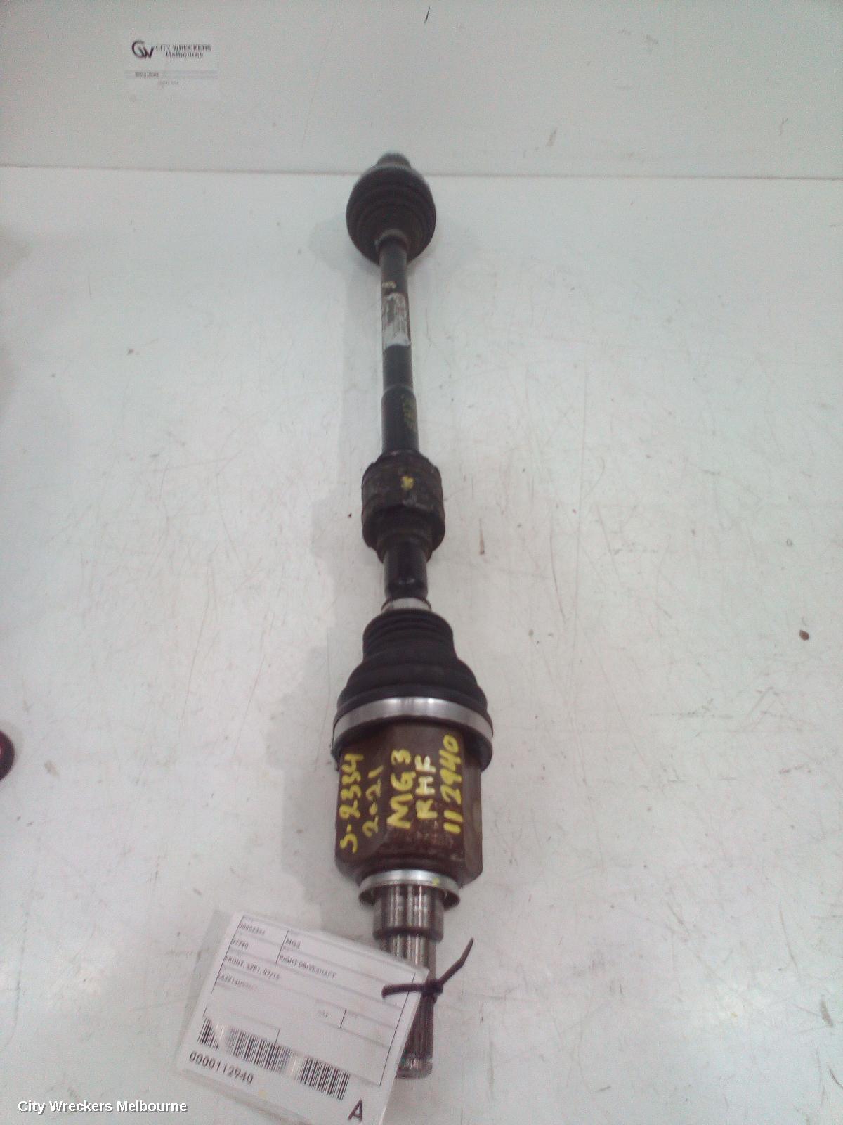 MG MG3 RIGHT DRIVESHAFT, FRONT, SZP1, 07/2016 ONWARDS