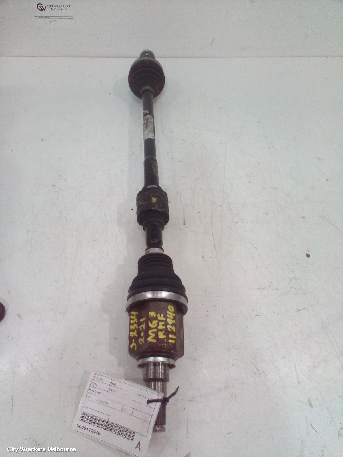 MG MG3 RIGHT DRIVESHAFT, FRONT, SZP1, 07/2016 ONWARDS