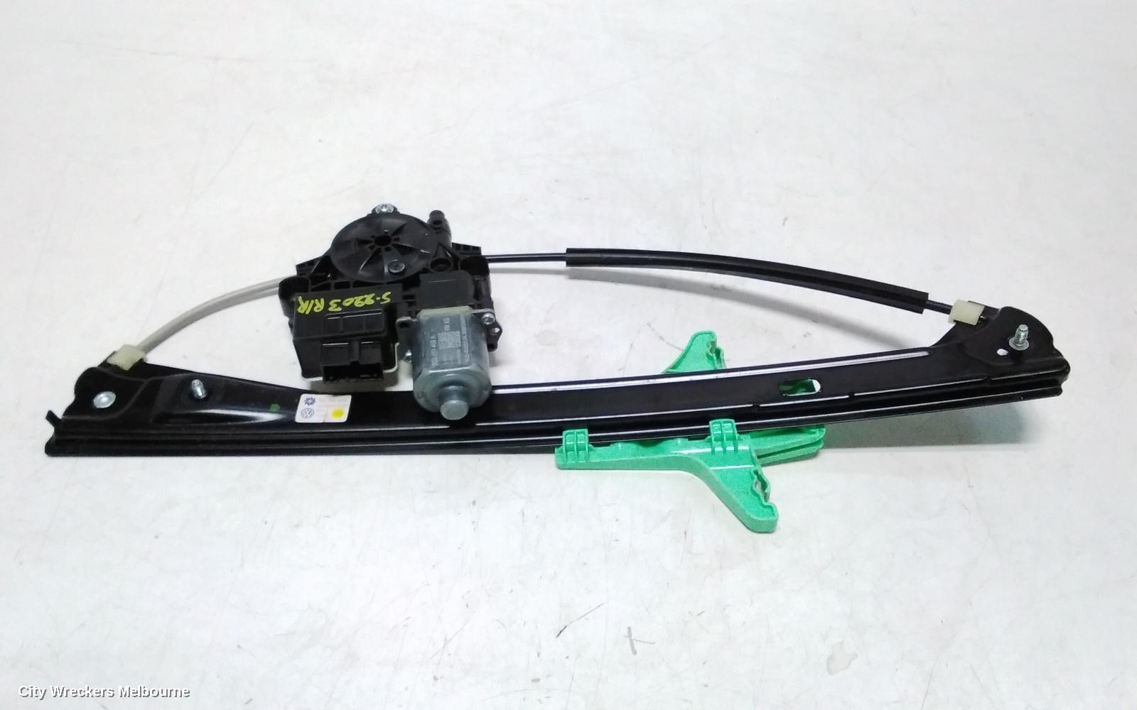 VOLKSWAGEN TIGUAN RIGHT REAR WND REG/MOTOR, DOOR REG ASSY (REG AND MOTOR), 5NA, 06/2016 ONWARDS, 5NA, 06/2016 ONWARDS