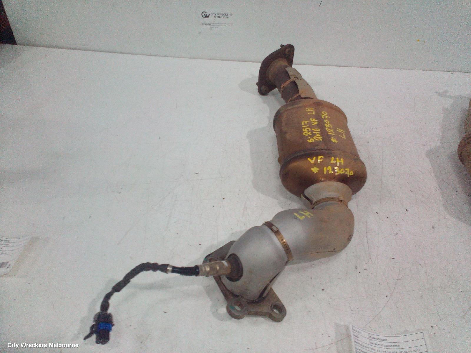 HOLDEN COMMODORE CATALYTIC CONVERTER, MANIFOLD-CAT TYPE, 3.6, LFX, LH SIDE, VF, 05/2013 - 12/2017