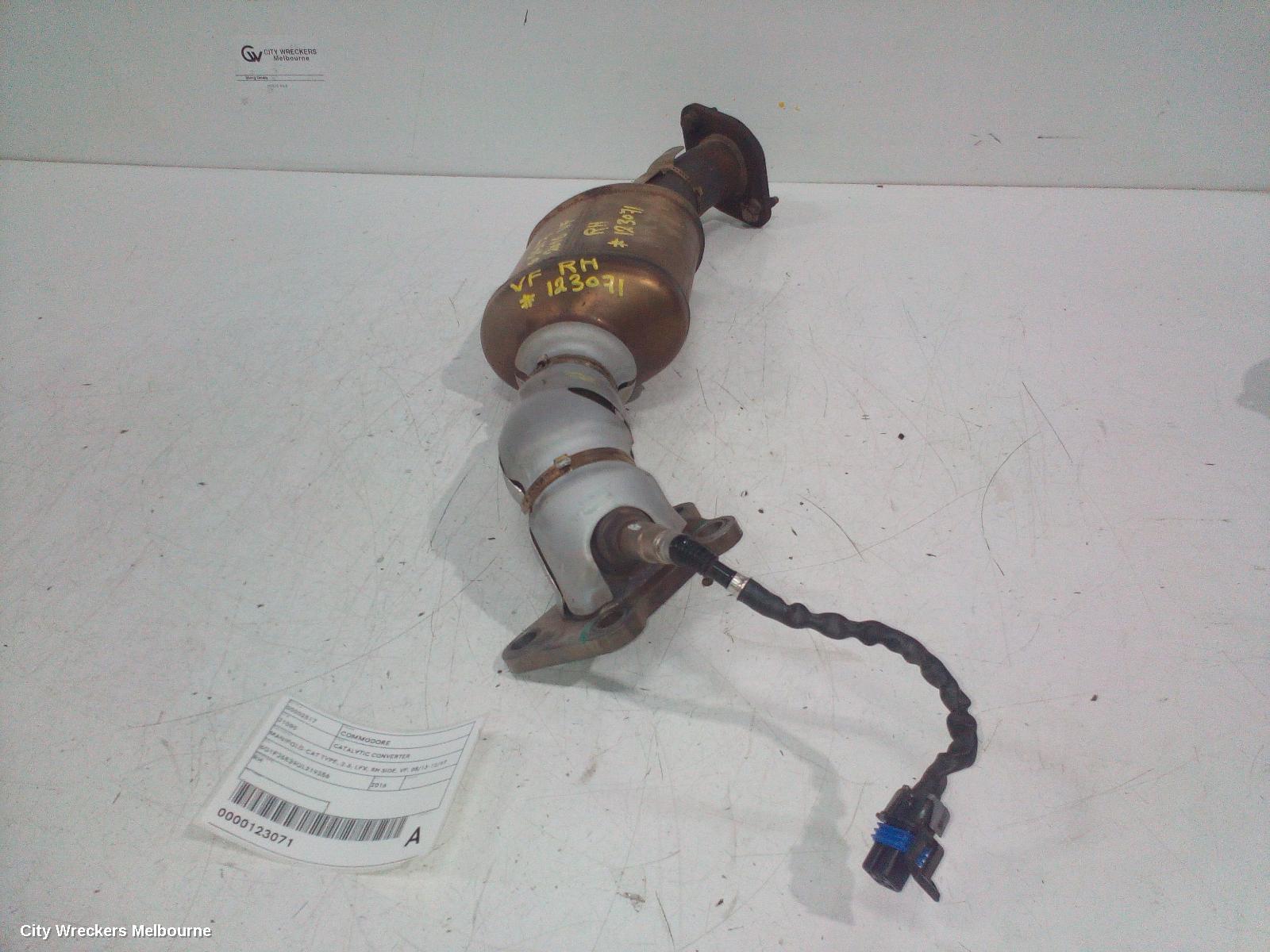 HOLDEN COMMODORE CATALYTIC CONVERTER, MANIFOLD-CAT TYPE, 3.6, LFX, RH SIDE, VF, 05/2013 - 12/2017