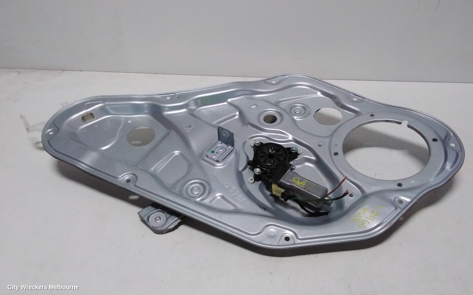 KIA SORENTO RIGHT REAR WND REG/MOTOR, REGULATOR (NO MOTOR), XM, 10/2009 - 12/2014