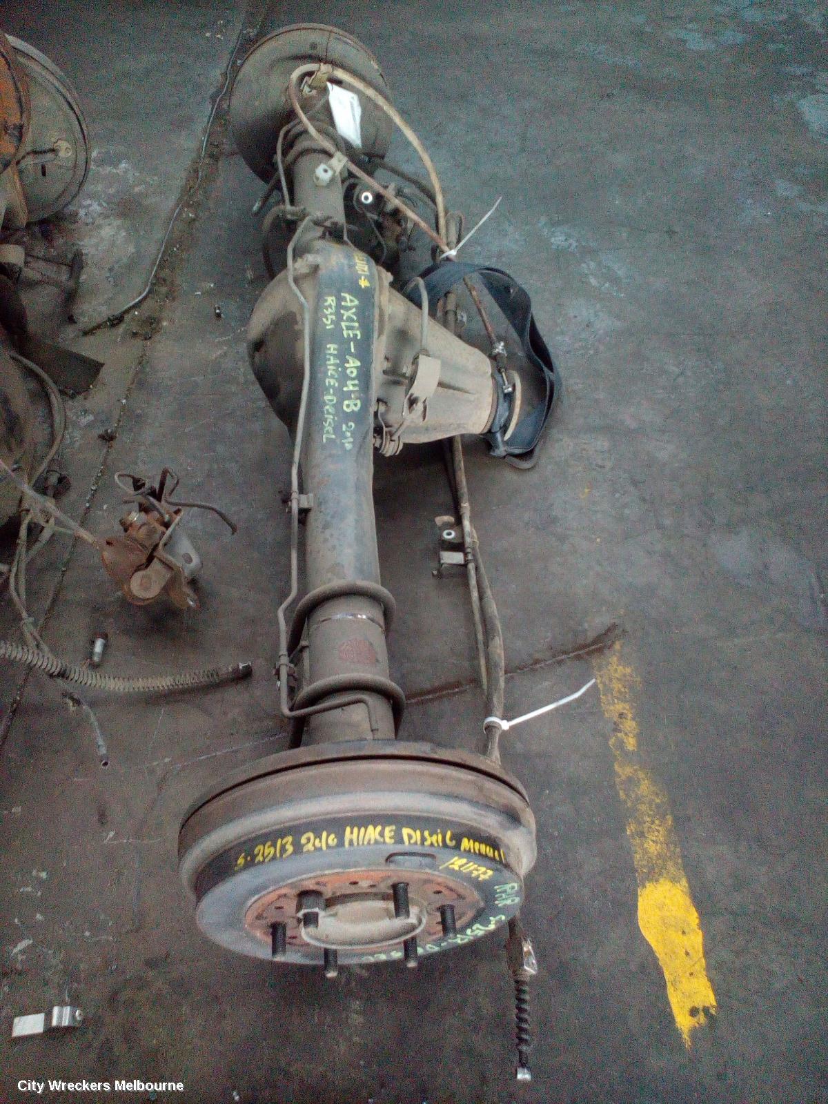 TOYOTA HIACE REAR DIFF ASSEMBLY, DIESEL, KDH, LWB/SLWB, 3.909 RATIO (A04B CODE), ABS TYPE, 09/2006 - 02/2015