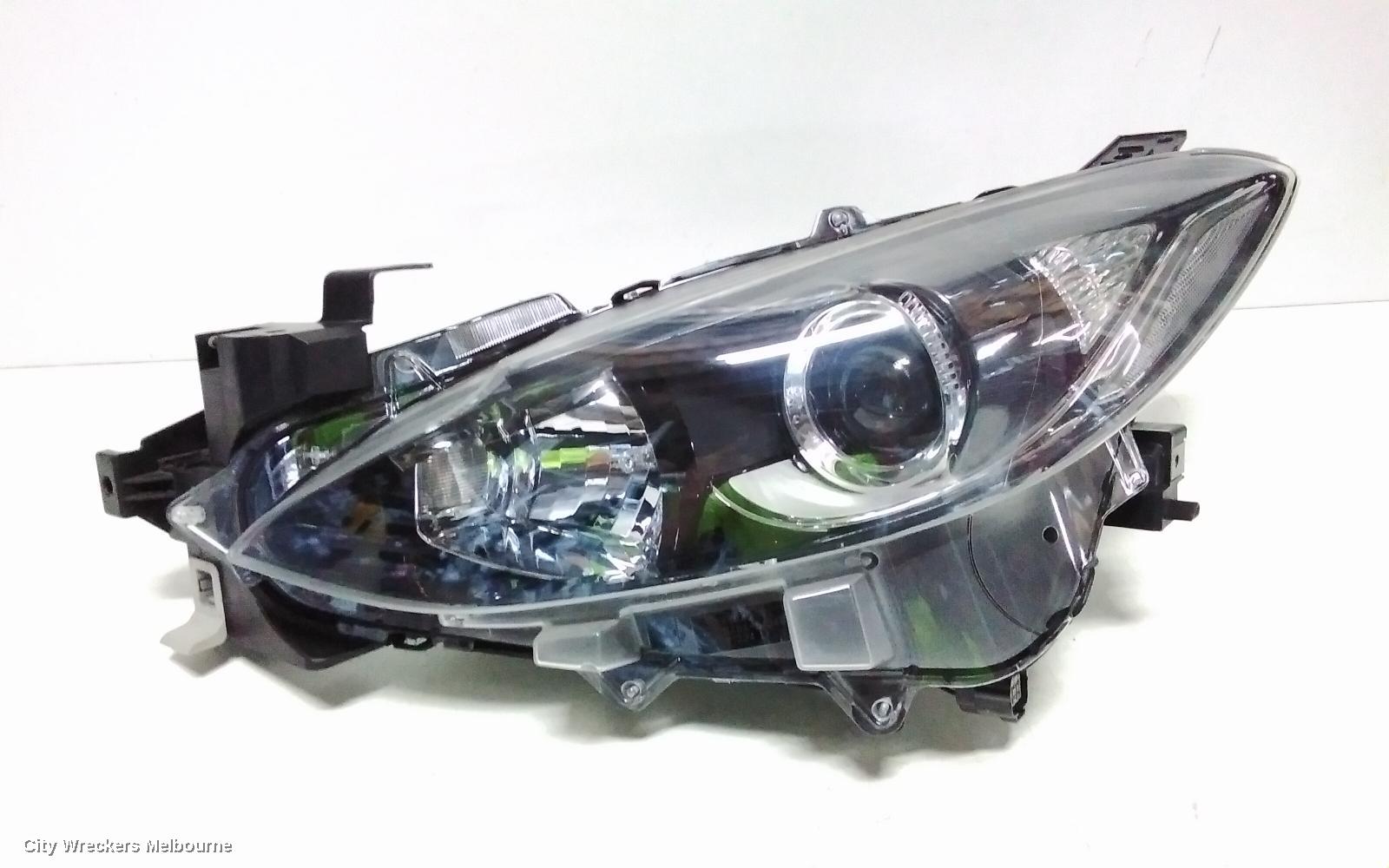 MAZDA 3 LEFT HEADLAMP, BM, NEO/MAXX/TOURING/SP25, HALOGEN TYPE, 11/2013 - 05/2016