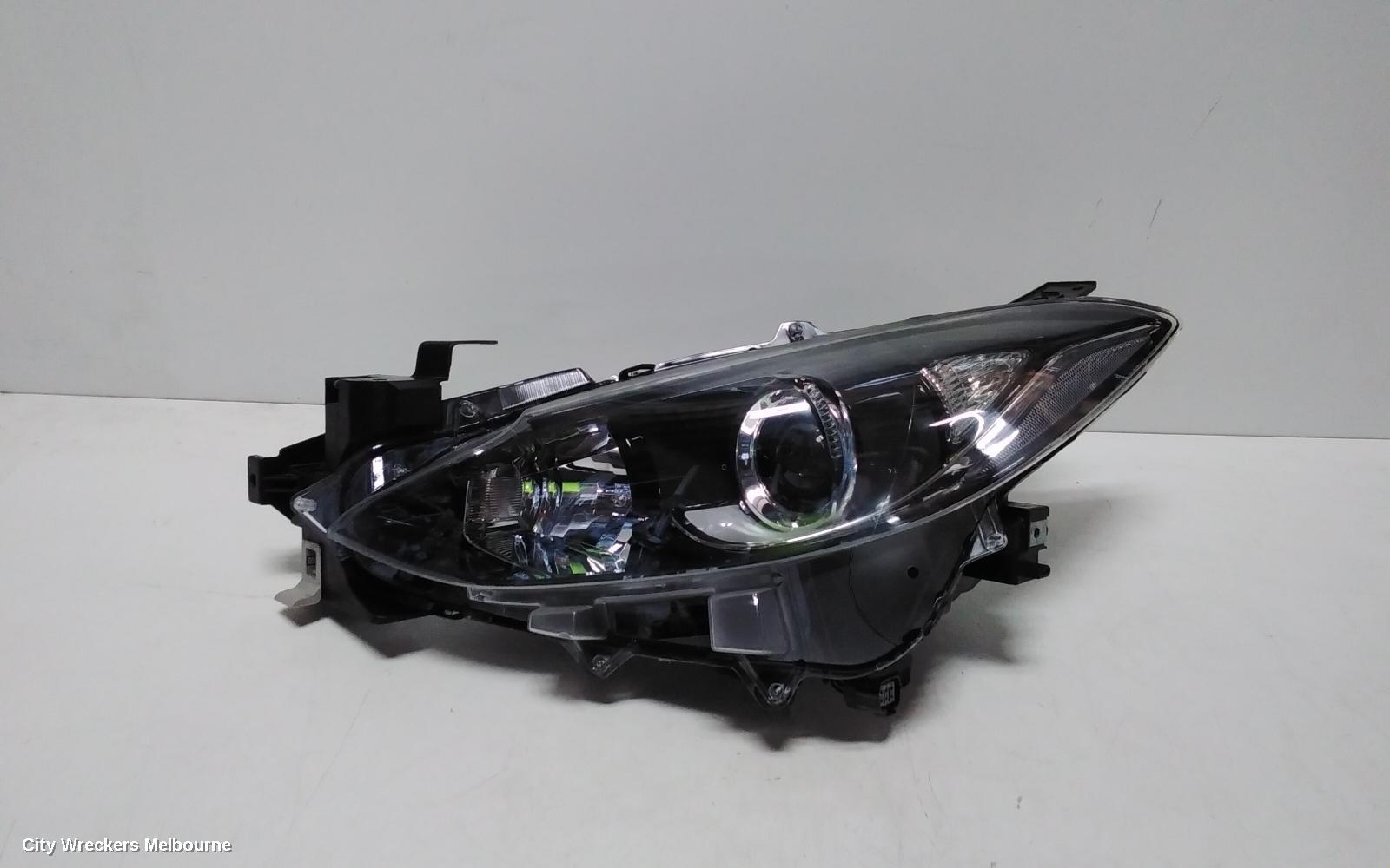 MAZDA 3 LEFT HEADLAMP, BM, NEO/MAXX/TOURING/SP25, HALOGEN TYPE, 11/2013 - 05/2016