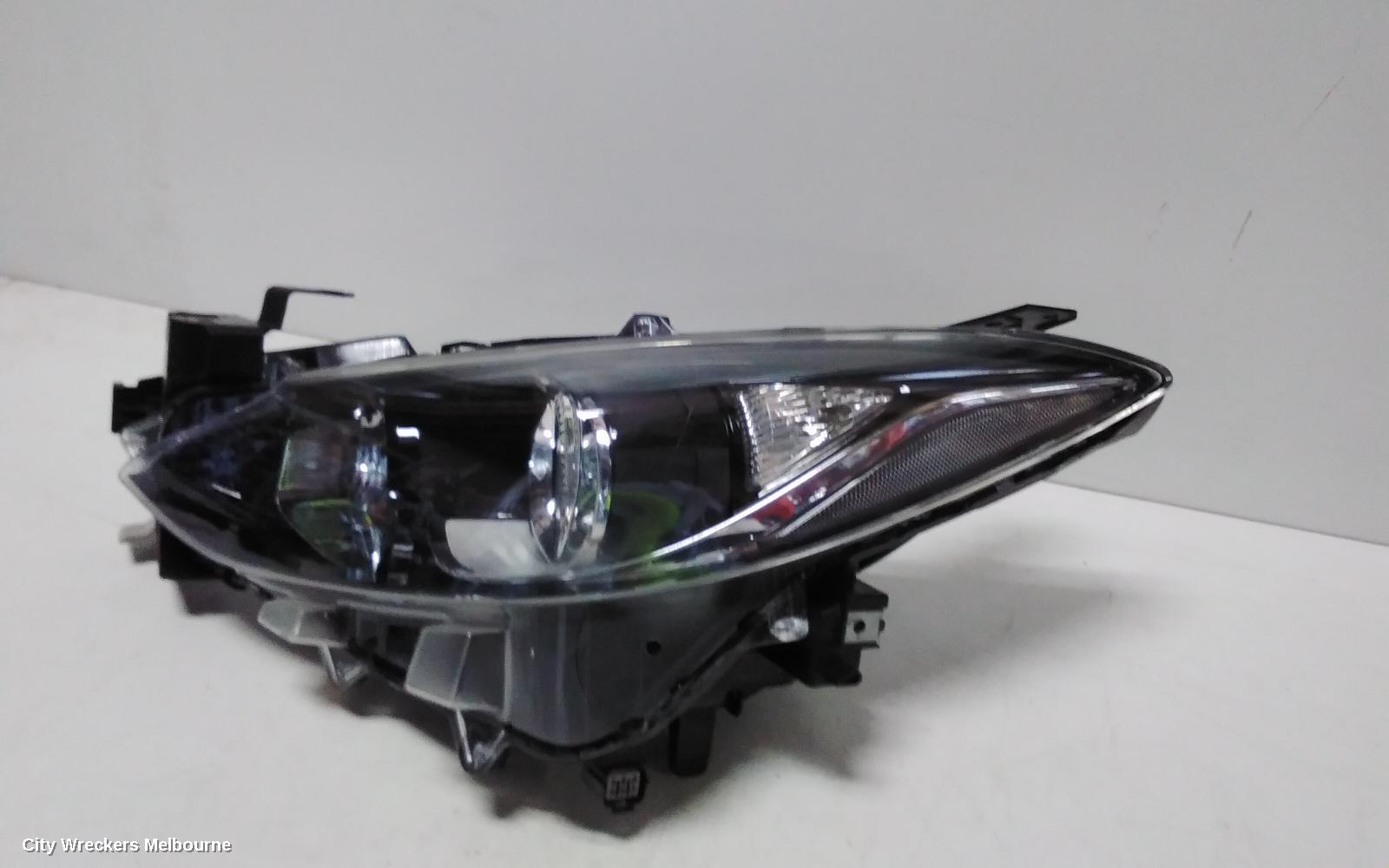 MAZDA 3 LEFT HEADLAMP, BM, NEO/MAXX/TOURING/SP25, HALOGEN TYPE, 11/2013 - 05/2016