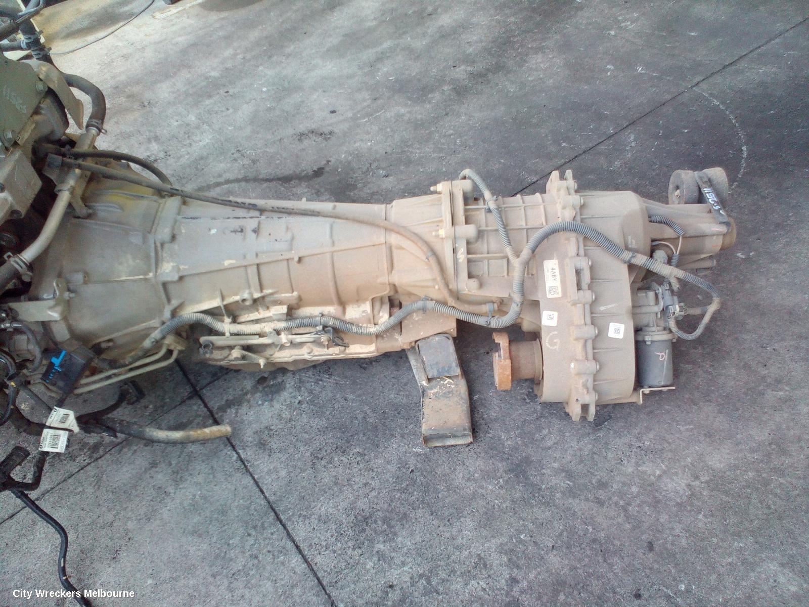 HOLDEN COLORADO TRANS/GEARBOX, AUTO, 4WD, DIESEL, 2.8, APR, TURBO, 6 SPEED, W/ TRANSFER CASE, RG/RG 7, 01/2012 - 06/2016