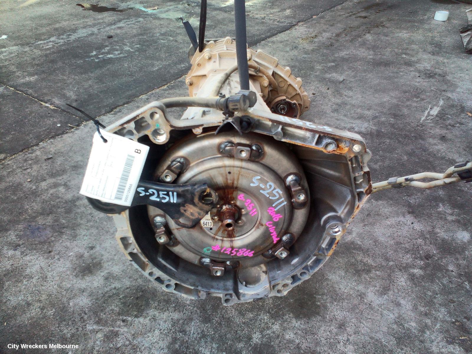 HOLDEN COLORADO TRANS/GEARBOX, AUTO, 4WD, DIESEL, 2.8, APR, TURBO, 6 SPEED, W/ TRANSFER CASE, RG/RG 7, 01/2012 - 06/2016