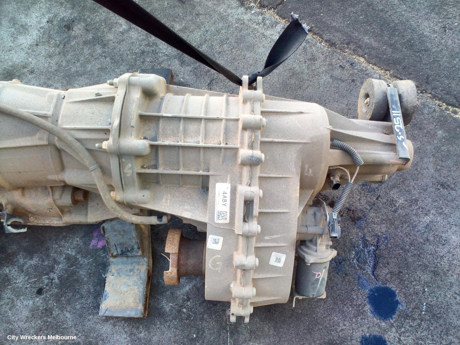 HOLDEN COLORADO TRANS/GEARBOX, AUTO, 4WD, DIESEL, 2.8, APR, TURBO, 6 SPEED, W/ TRANSFER CASE, RG/RG 7, 01/2012 - 06/2016