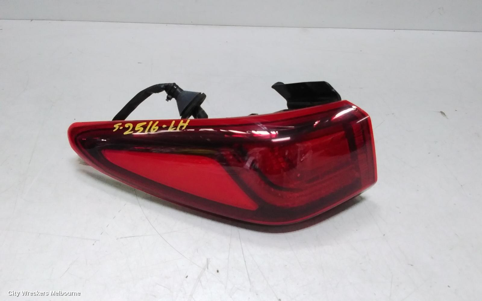 HYUNDAI KONA LEFT TAILLIGHT, OS, IN BODY, NON LED TYPE, 09/2017 - 10/2020