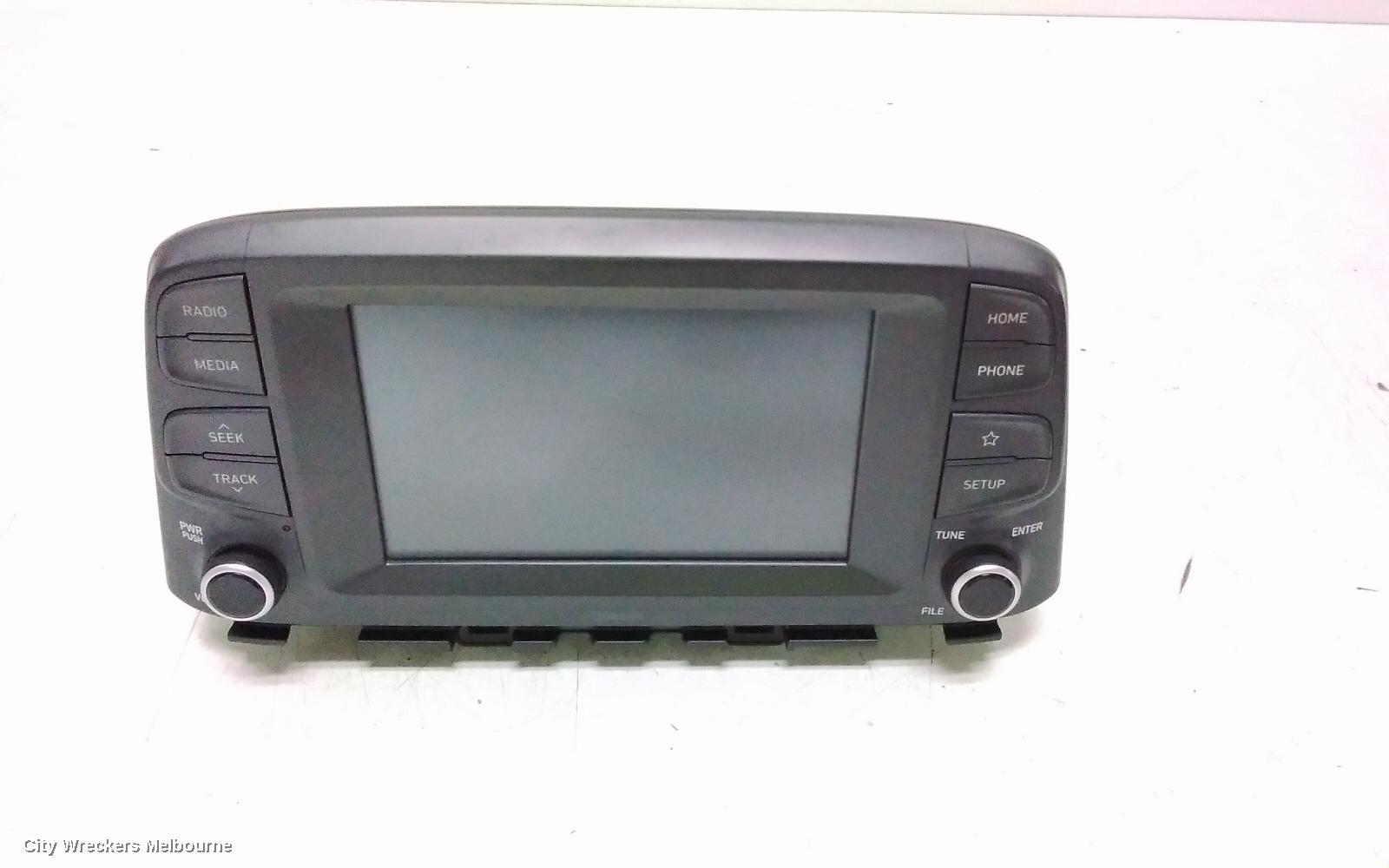 HYUNDAI KONA RADIO/CD/DVD/SAT/TV, DISPLAY UNIT, 7 IN, OS, 09/2017 ONWARDS 10/2020