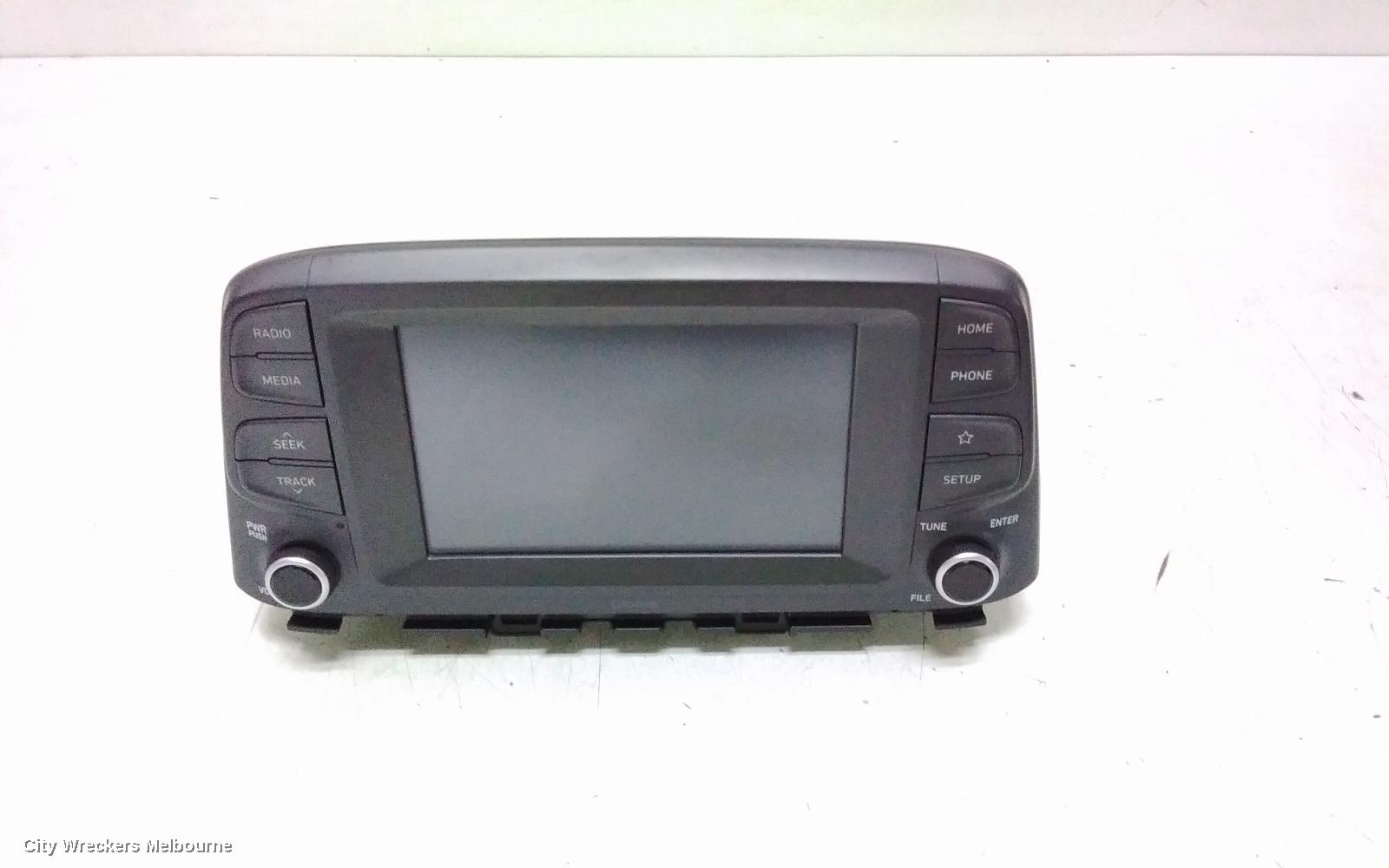 HYUNDAI KONA RADIO/CD/DVD/SAT/TV, DISPLAY UNIT, 7 IN, OS, 09/2017 ONWARDS 10/2020
